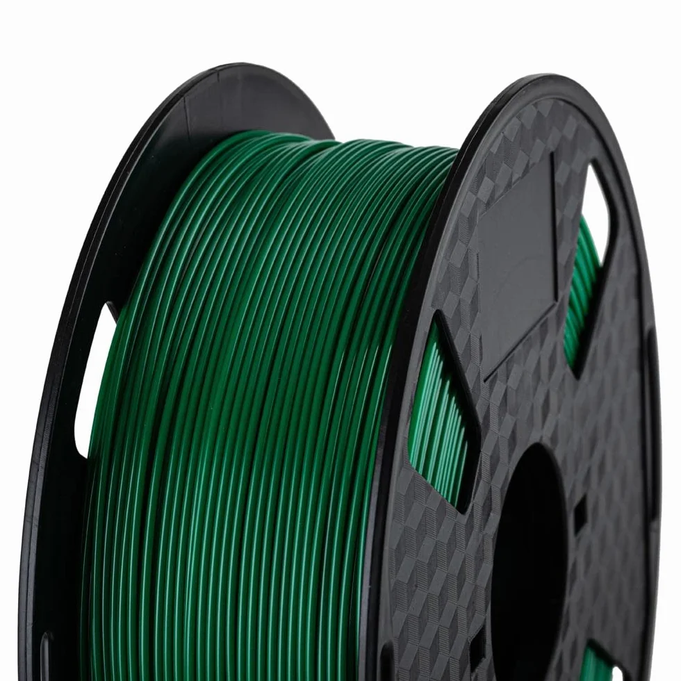 CC3D Standardowy filament PETG, zielony, 1,75 mm, 1 kg, szpula 1 kg, materiały do drukowania 3D, pasuje do większości drukarek FDM, łatwy do wydrukowania, PETG, Boże Narodzenie, zielony kolor