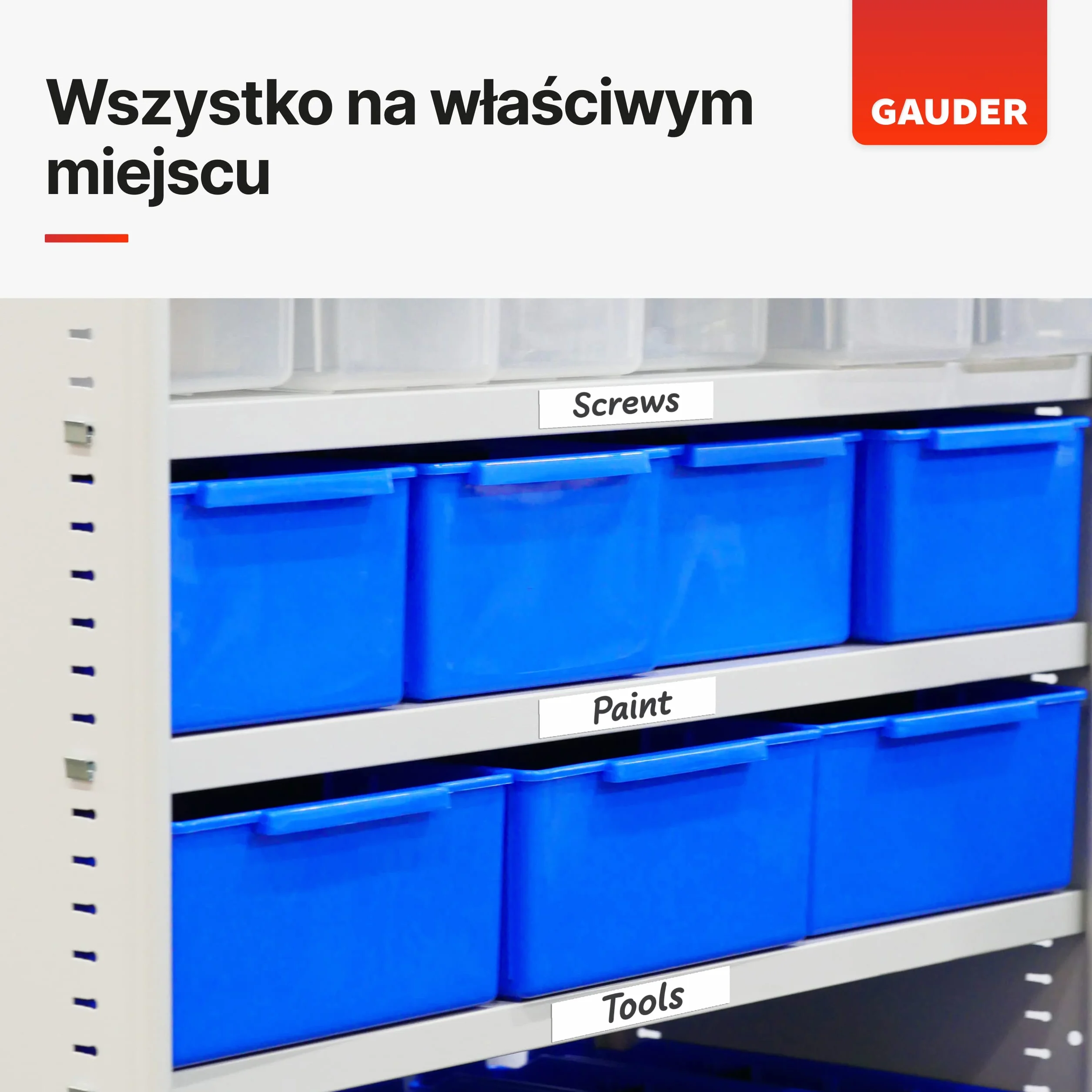 GAUDER Paski Magnetyczne zapisywalne biale 25 mm x 5 m
