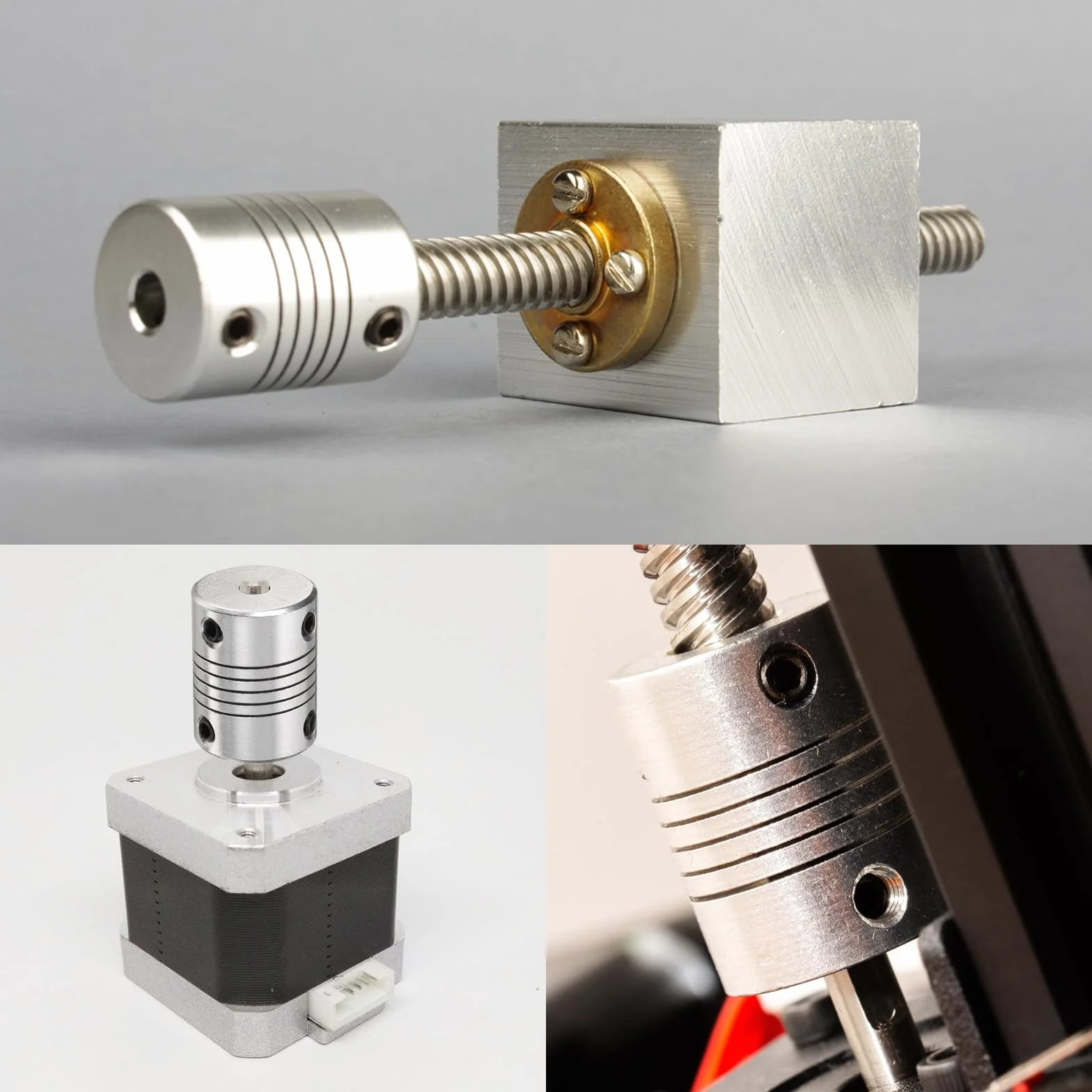 QUARKZMAN 5 sztuk złączka wału ze stopu aluminium, 8 mm do 10 mm, elastyczne sprzęgło złącze silnika, złącze silnika krokowego, sprzęgło do maszyny CNC i drukarki 3D (L25 x D19)