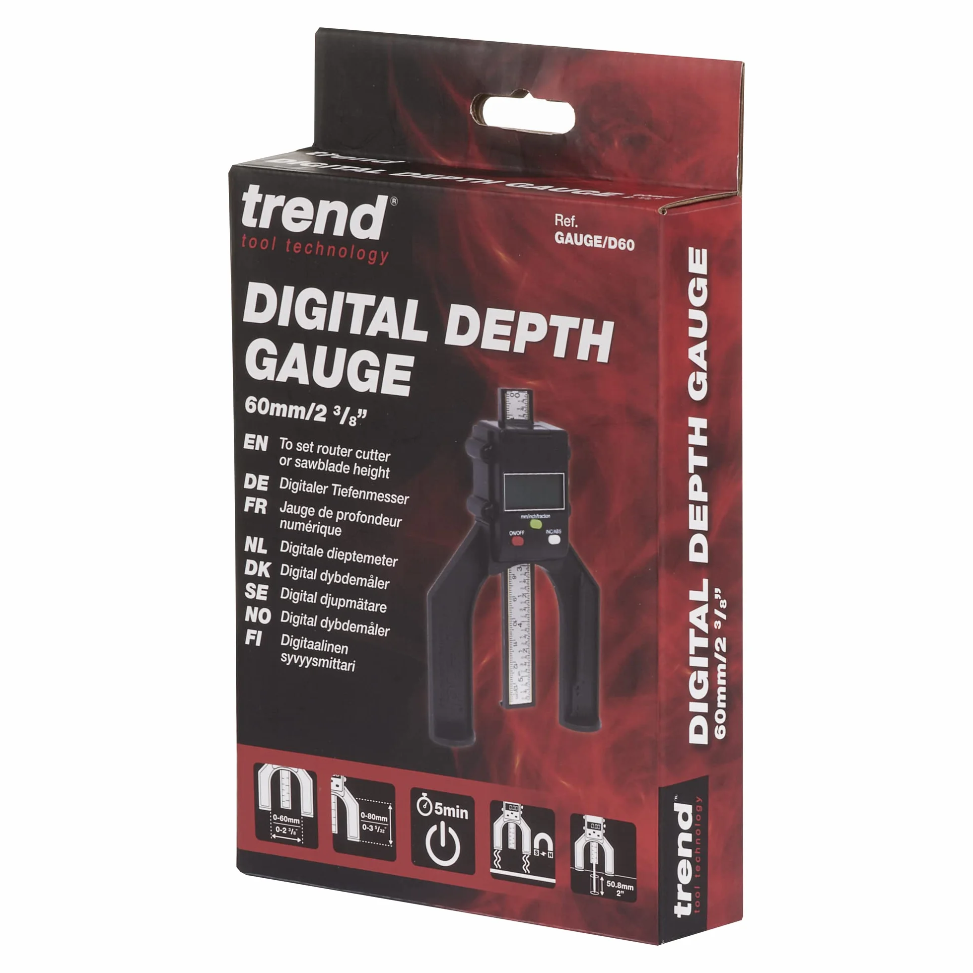 Trend Digital Depth Gauge D60 do frezowania i piłowania