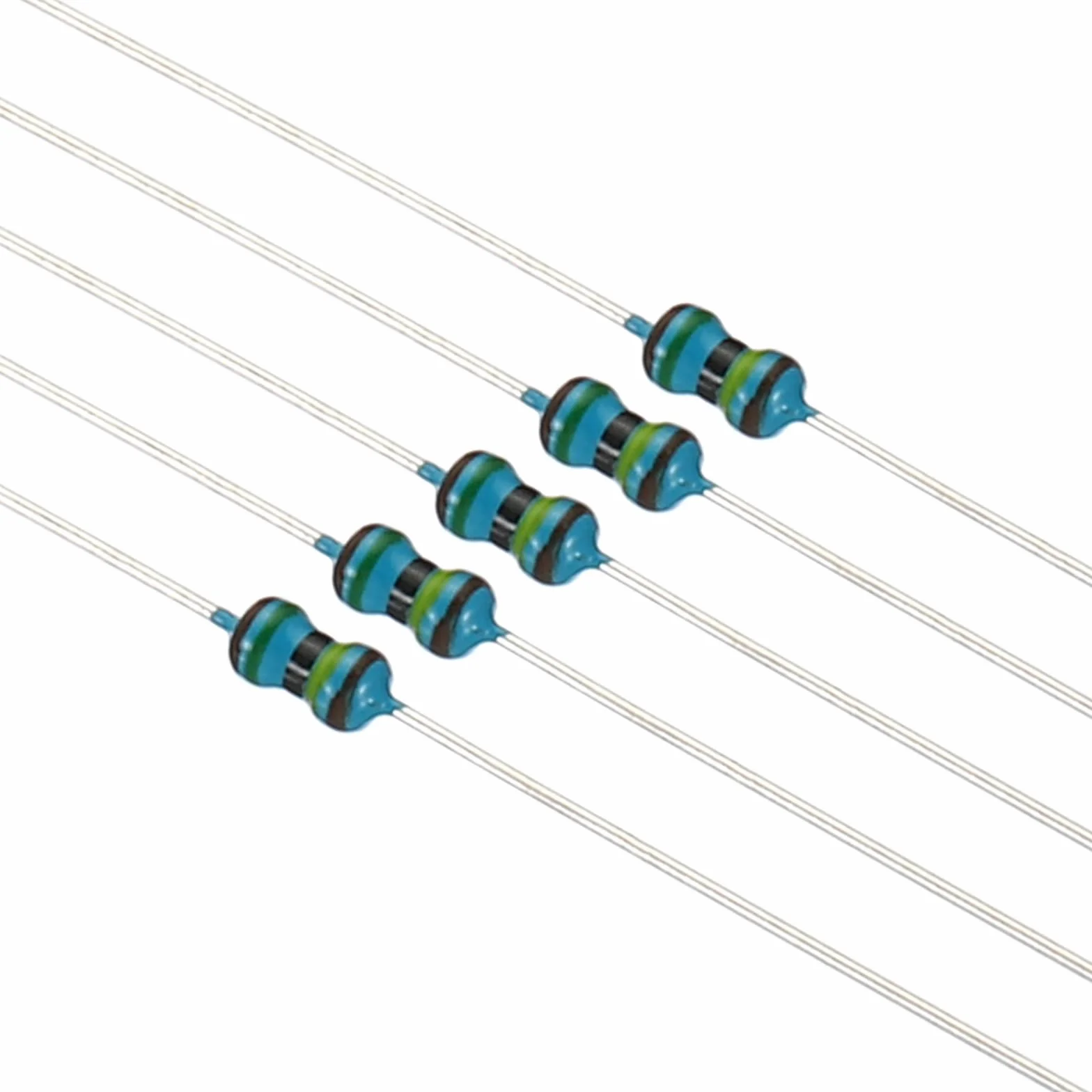 PATIKIL 1280pcs Metal Film Resistor Assortment Kit 1 Ohm - 10M Ohm 64 Values 1/8W 5% Tolerance