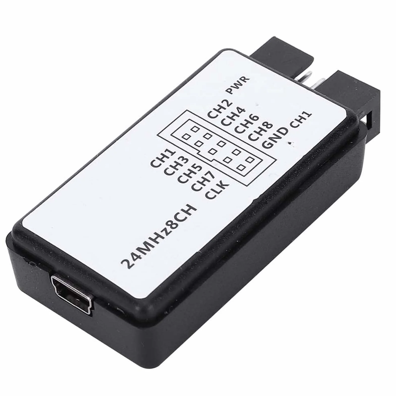 Analizator Stanów Logicznych 8-Kanałowy USB 24MHz Cyfrowy Kieszonkowy z 5PF Pamięcią Wejściową i Akcesoriami
