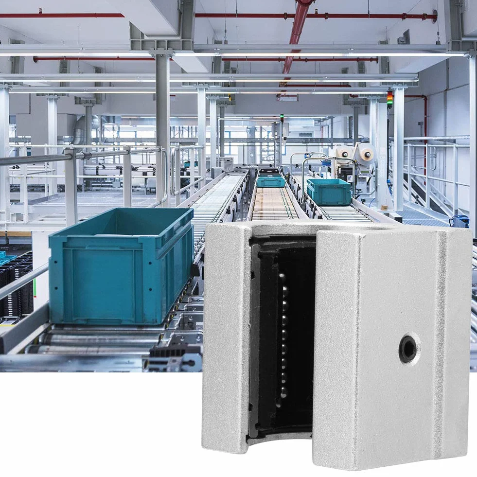 Liniowy Blok Przesuwny Łożyska, 2 Szt.Sbr20Uu Otwarty Liniowy Przesuwny Blok Przesuwny Ze Stopu Aluminium