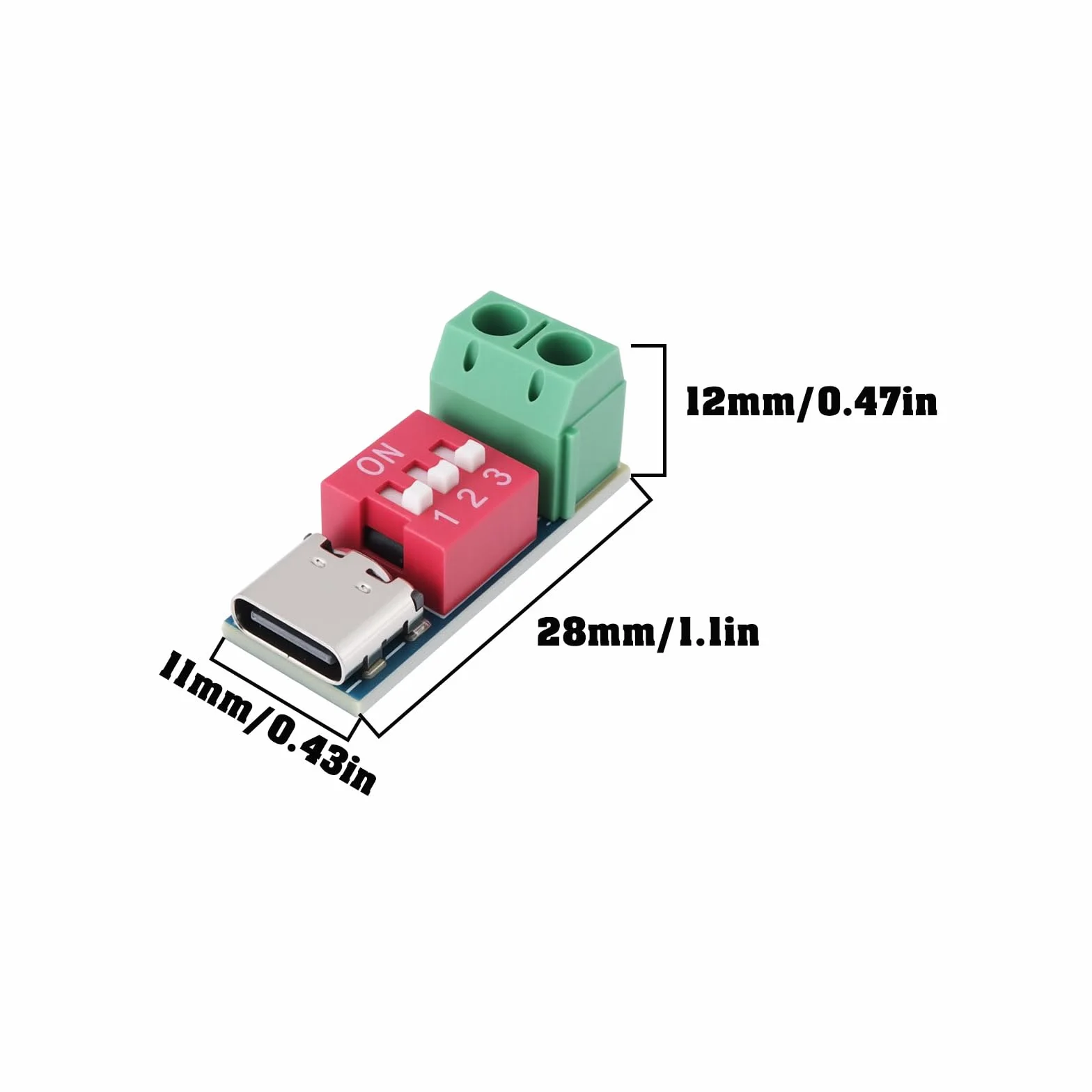The Lord of the Tools Moduł płytki spustowej USB-C PD kompatybilny z protokołami szybkiego ładowania PD3.0/2.0 i BC1.2, 6 szt
