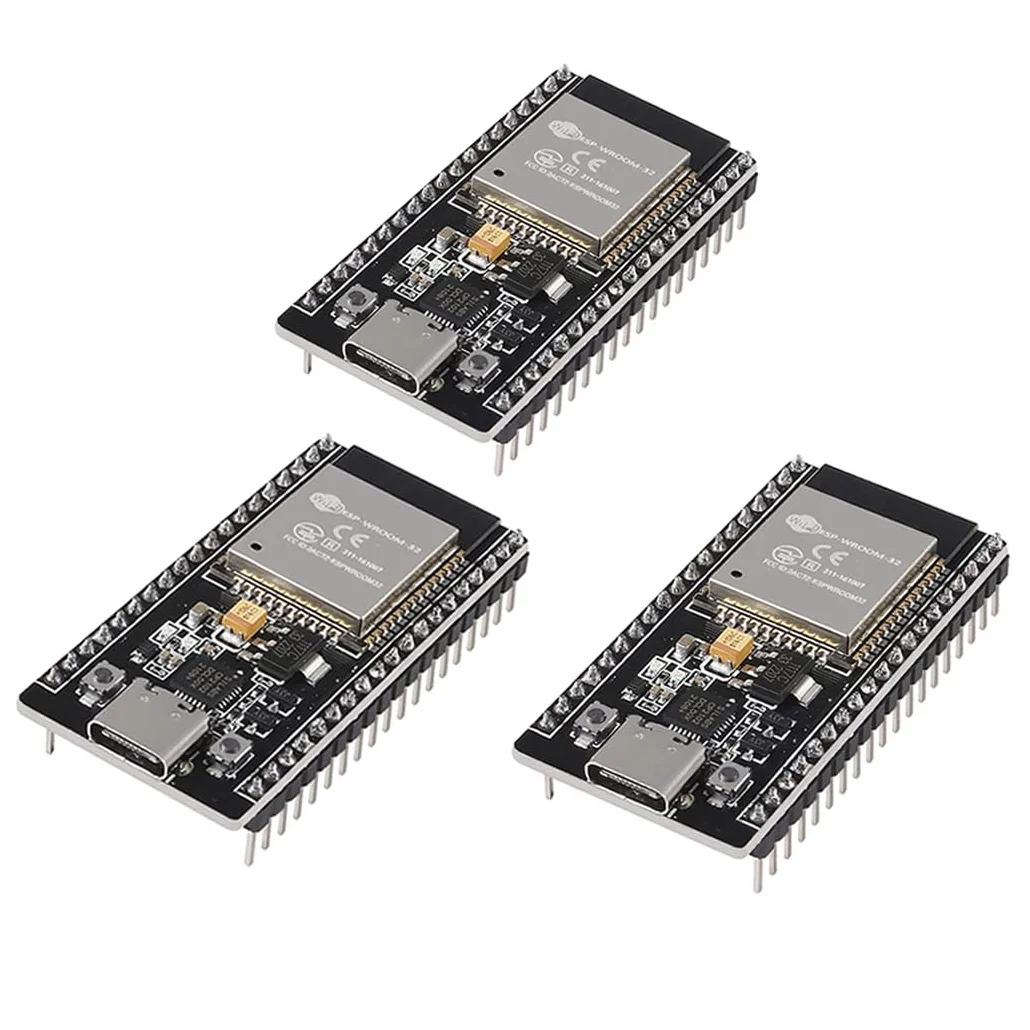 Hailege 3 szt. ESP-32 ESP32 CP2012 USB C WiFi + Bluetooth Dual Core 38-pinowy interfejs typu C ESP32-DevKitC-32 moduł planszy rozwojowej STA/AP/STA + AP