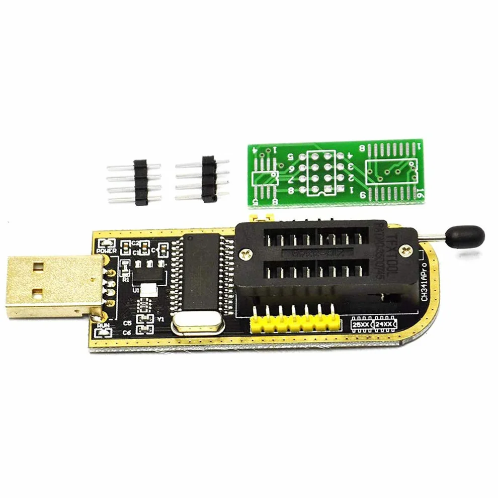 Hailege CH341A STC FLASH 24 25 EEPROM BIOS Writer USB Programmer SPI TTL