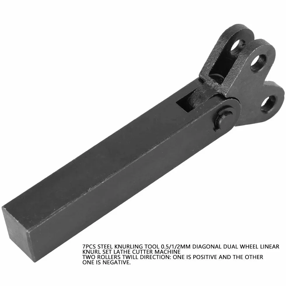 Rändelwerkzeug Stahl 7 Sztuk 0,5/1/2mm Diagonalne Dual Linear Do Obrabiarek