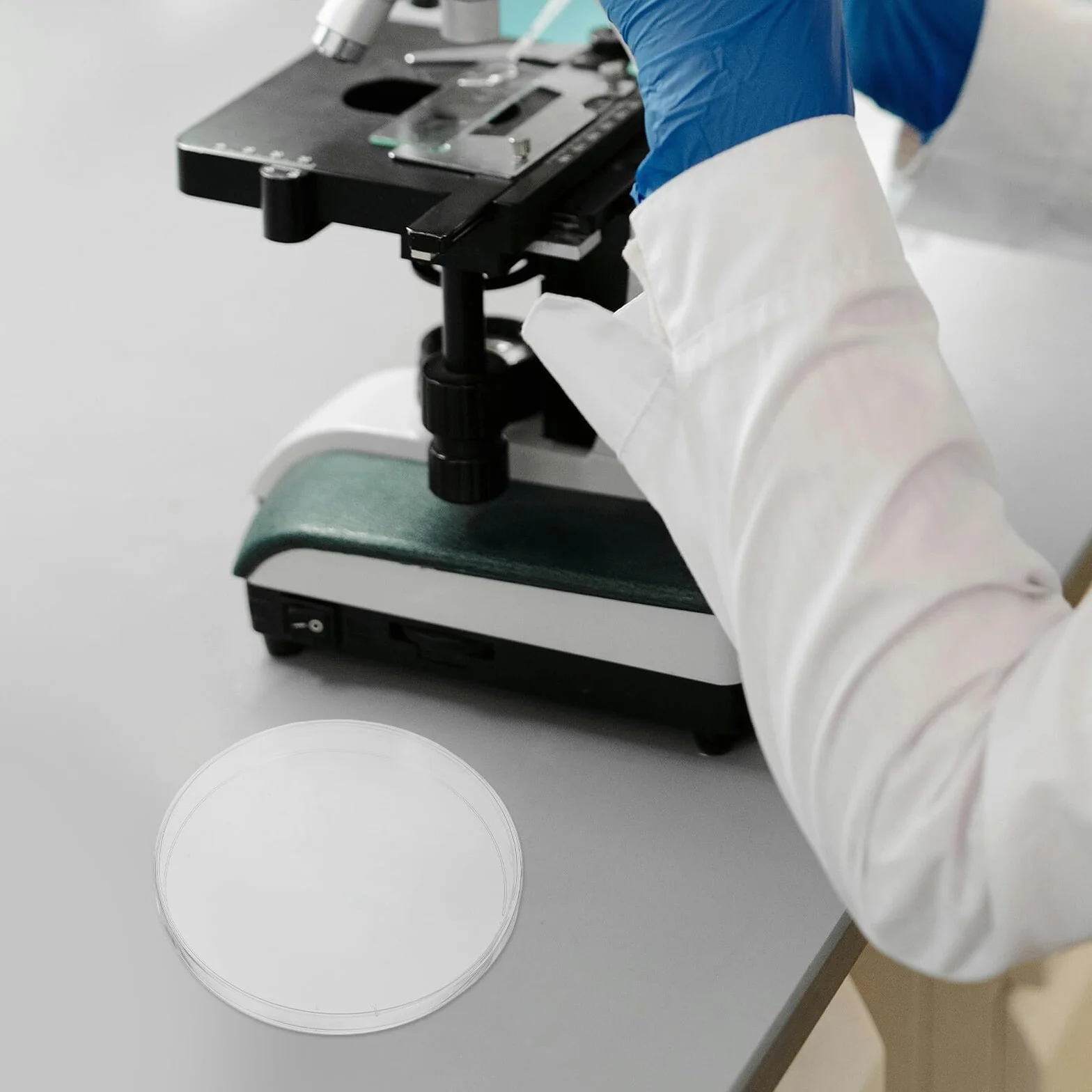 Hohopeti 10 Szt. Plastikowych Misek Petriego z Pokrywką Przezroczyste Naczynia Laboratoryjne Do Hodowli Tkanek