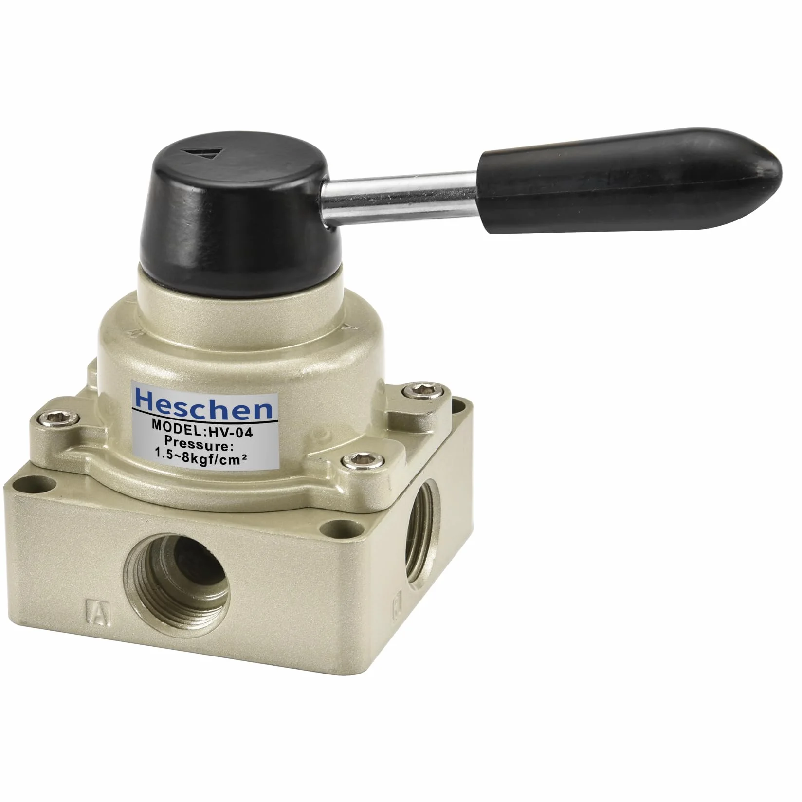Heschen Zawór ręczny dźwigni obrotowej HV-04 PT1/5.1 cm 3-pozycyjny 4-drożny