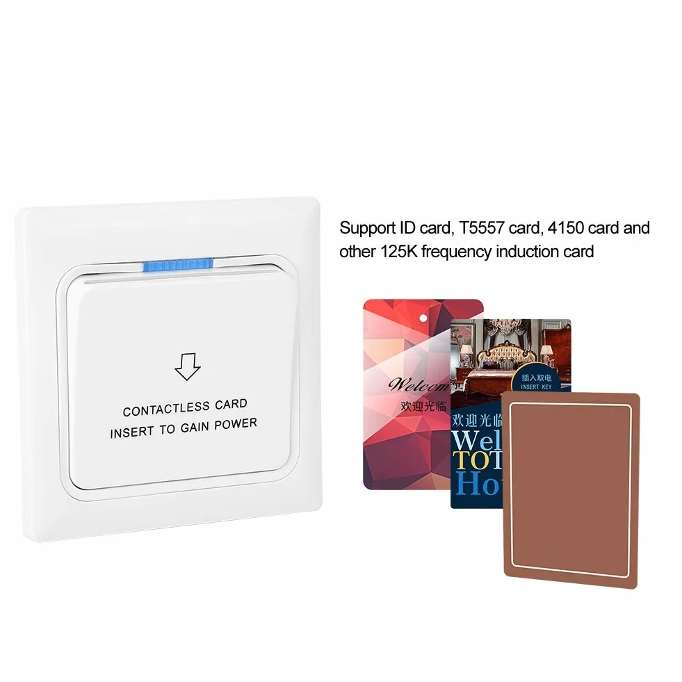 Przełącznik Rozpoznawania Energii Elektrycznej Power Key Card Sensor Panel Przenośny Trwały Włącznik światła