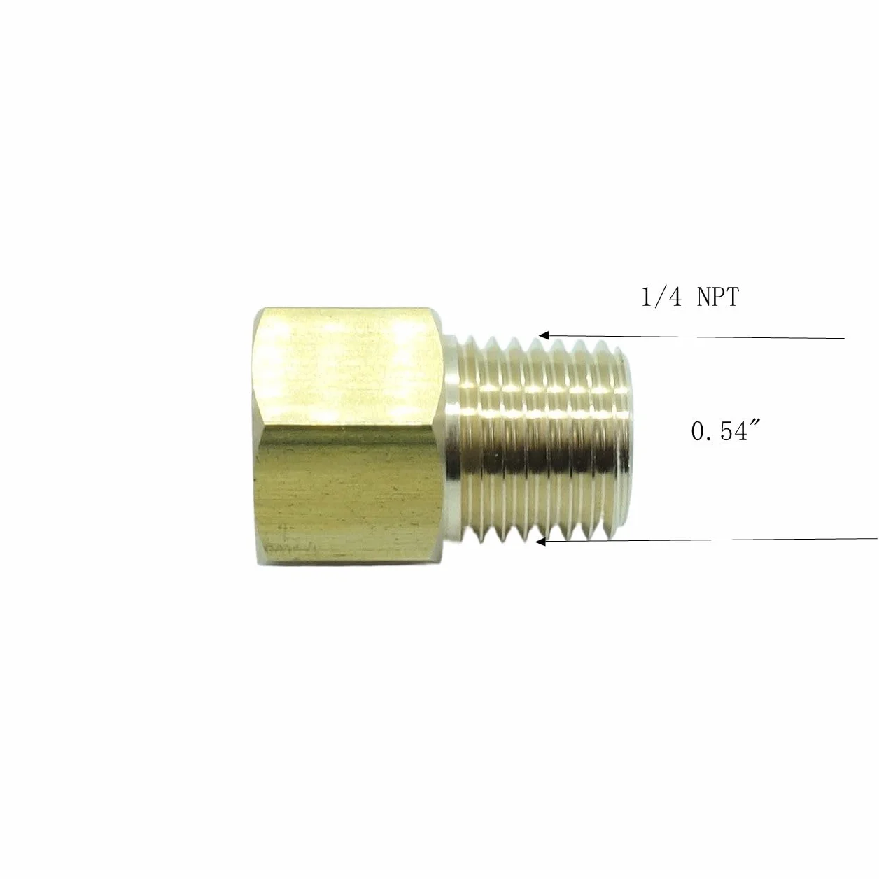 1 sztuka UNF 7/16-20 ORB-04 żeński do 1/10.2 cm NPT męski adapter do montażu rur