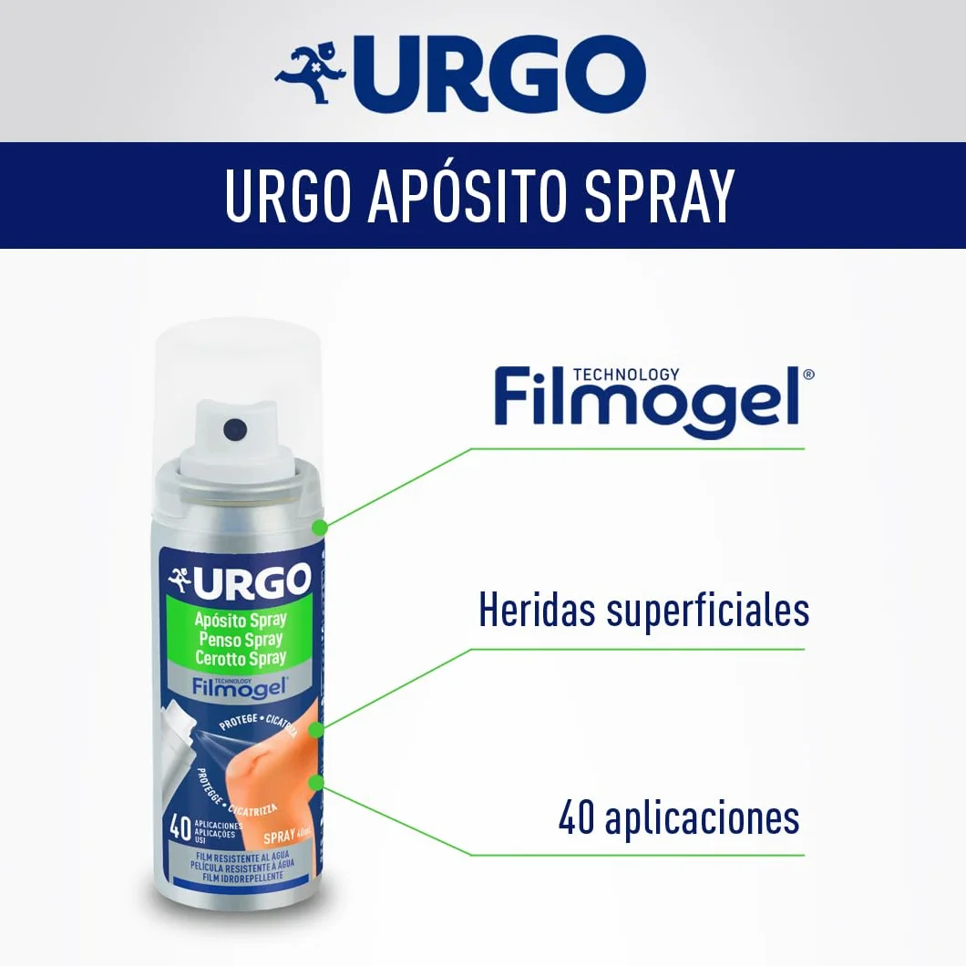 Urgo Filmogel Opatrunek w sprayu 40 ml wodoodporny gojący rany