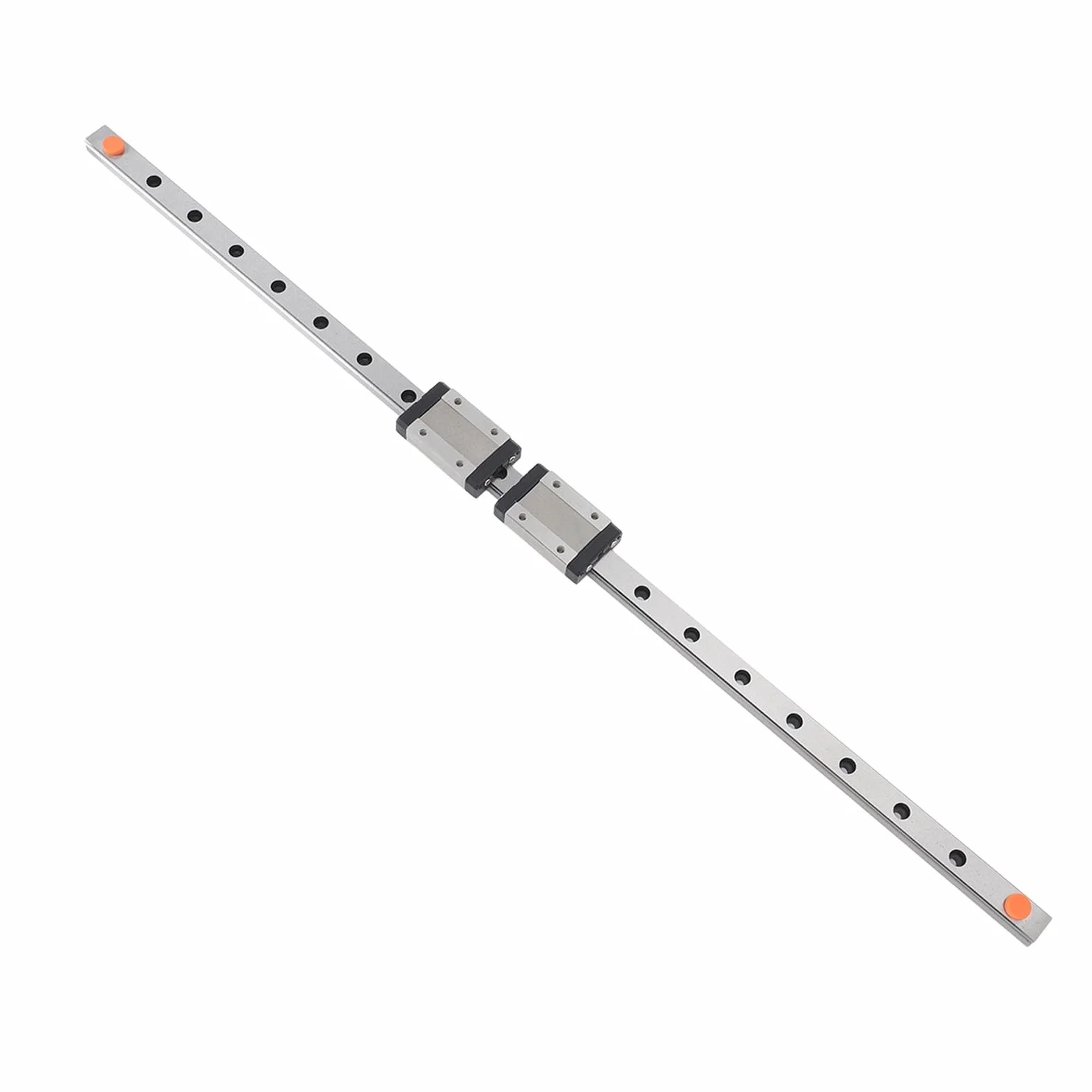 MGN12H Prowadnica Liniowa 500 Mm Prowadnica Szyny ślizgowej ze Stali Nierdzewnej Zestaw Szyn Liniowych z 2 Suwakami MGN12H
