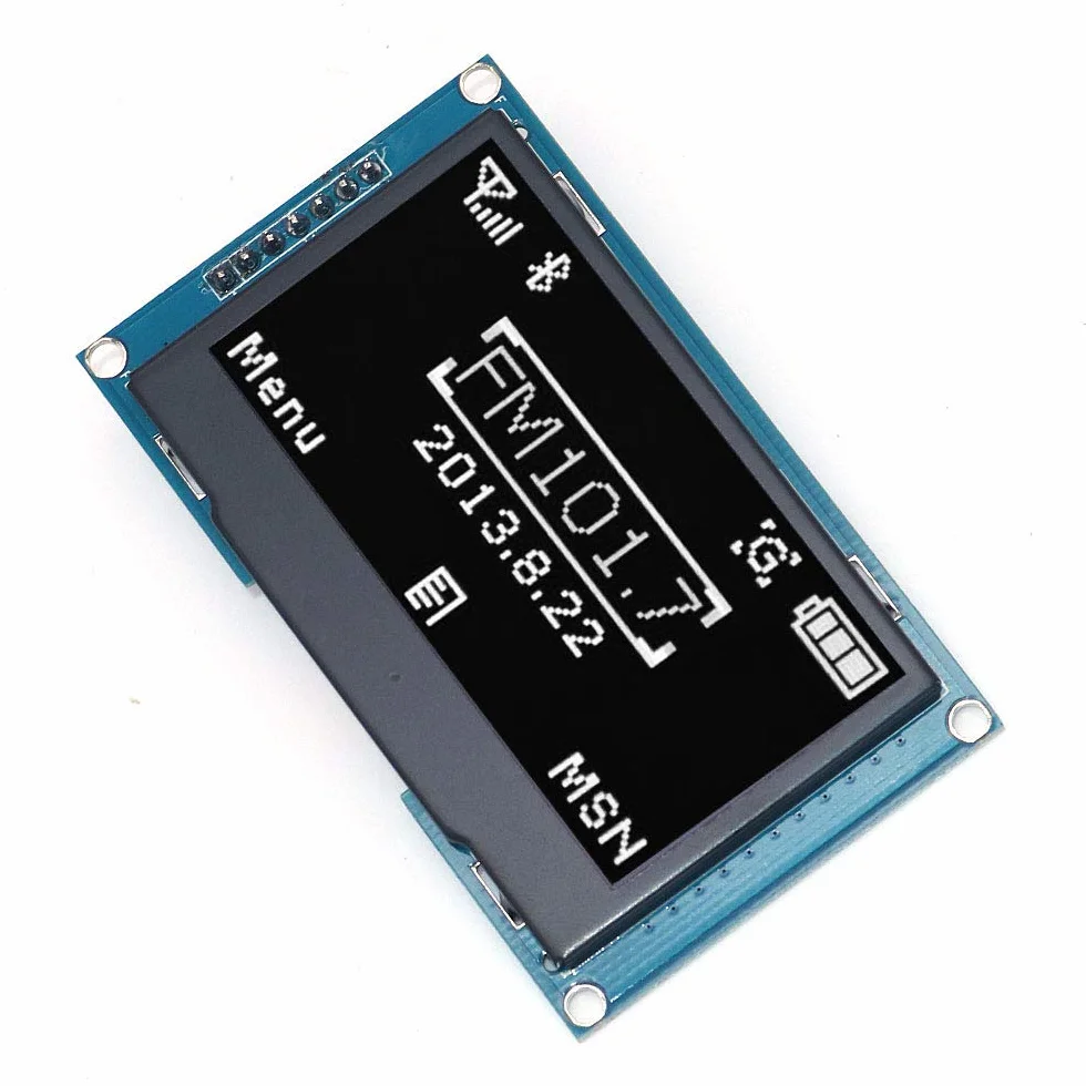 DollaTek 2,42 cala Moduł wyświetlacza OLED 128X64 IIC dla Uno R3 - Biały