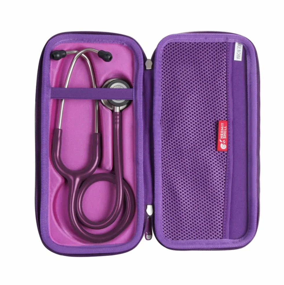 Hermitshell Etui podróżne do stetoskopu 3M Littmann Classic III (fioletowy)