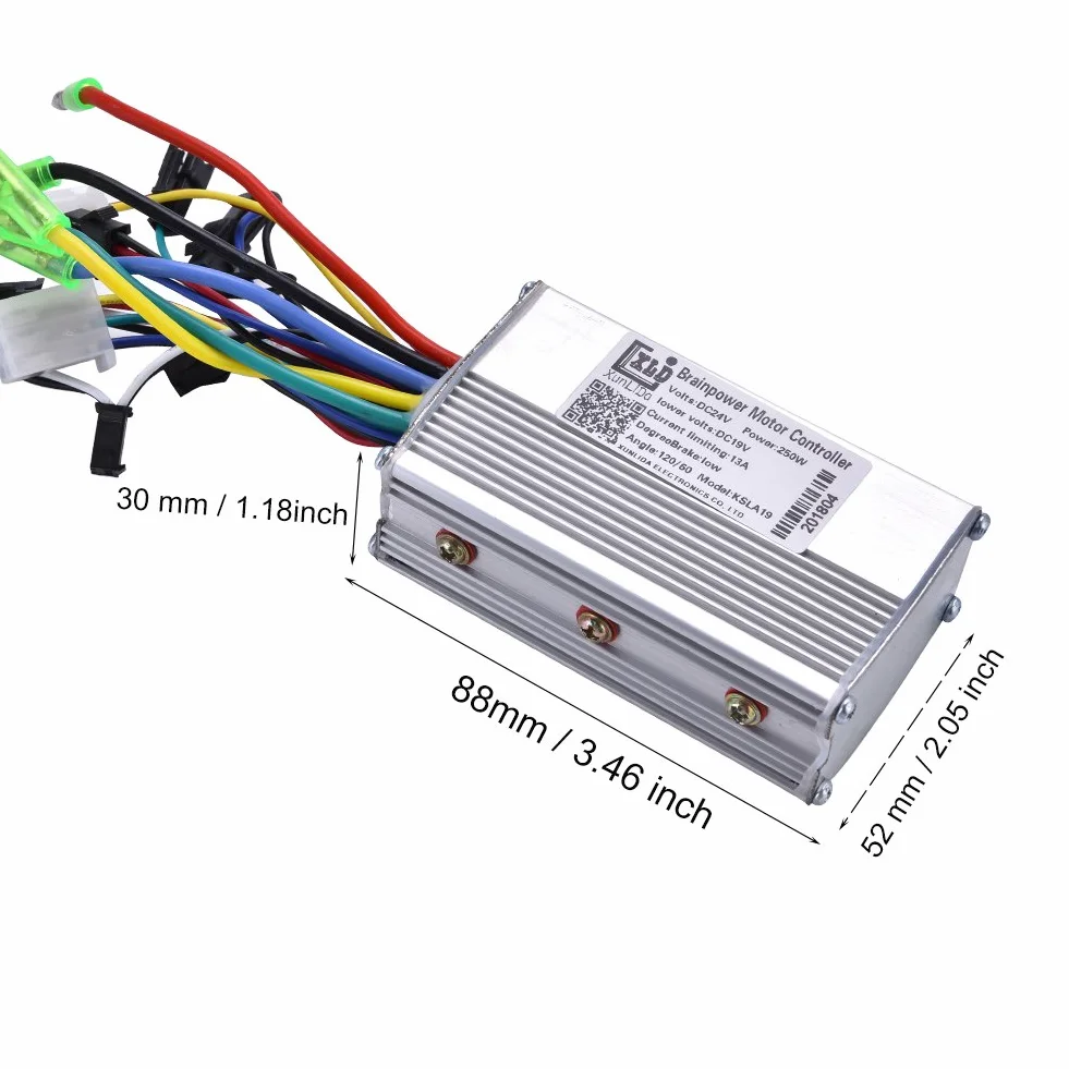 Bezszczotkowy sterownik silnika 24 V 250 W do roweru elektrycznego, hulajnogi elektrycznej