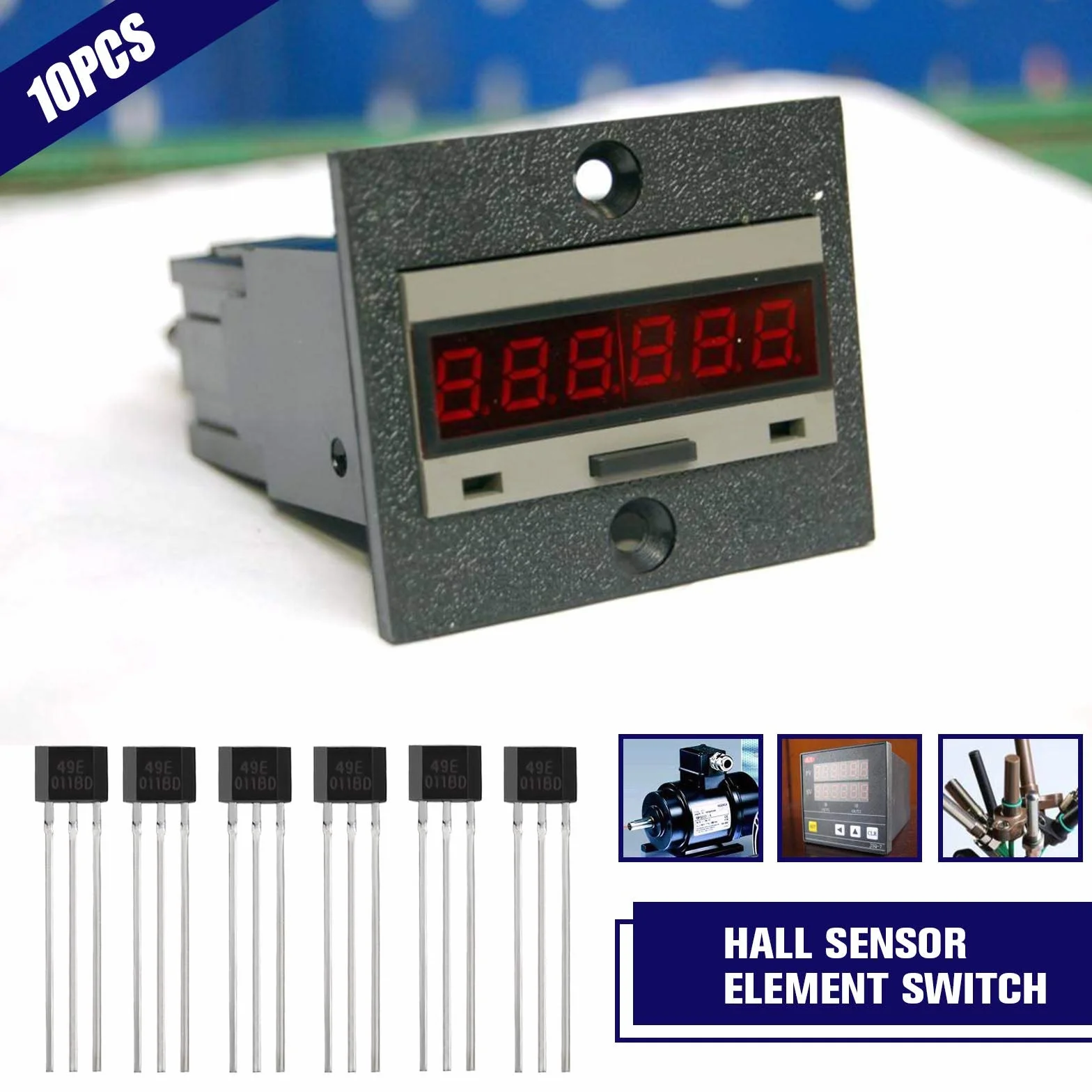 10 x 49E OH49E S49E SS49E TO-92 liniowe czujniki efektu halowego wykrywacz magnetyczny 3-pinowy czujnik czułego przełącznika do naprawy silników elektrycznych