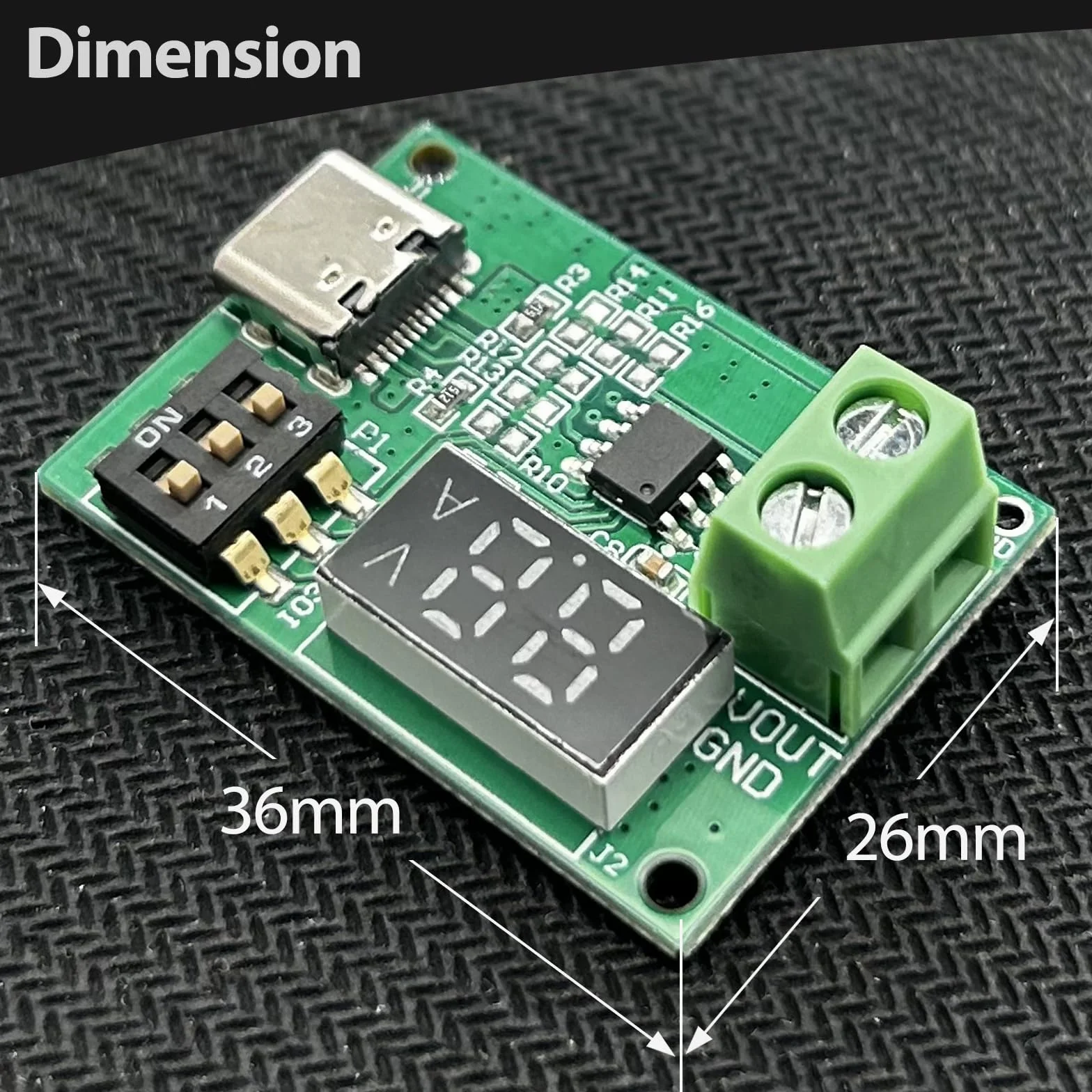 InnoMaker 4 Sztuki Type-C QC AFC PD2.0 PD3.0 do DC Detektor Wyzwalania Szybkiego Ładowania Przetwornica Zasilacza do Notebooka USB-PD z Diody LED Wsparcie Stałe Napięcie Wyjściowe 5V/9V/12V/15V/20V