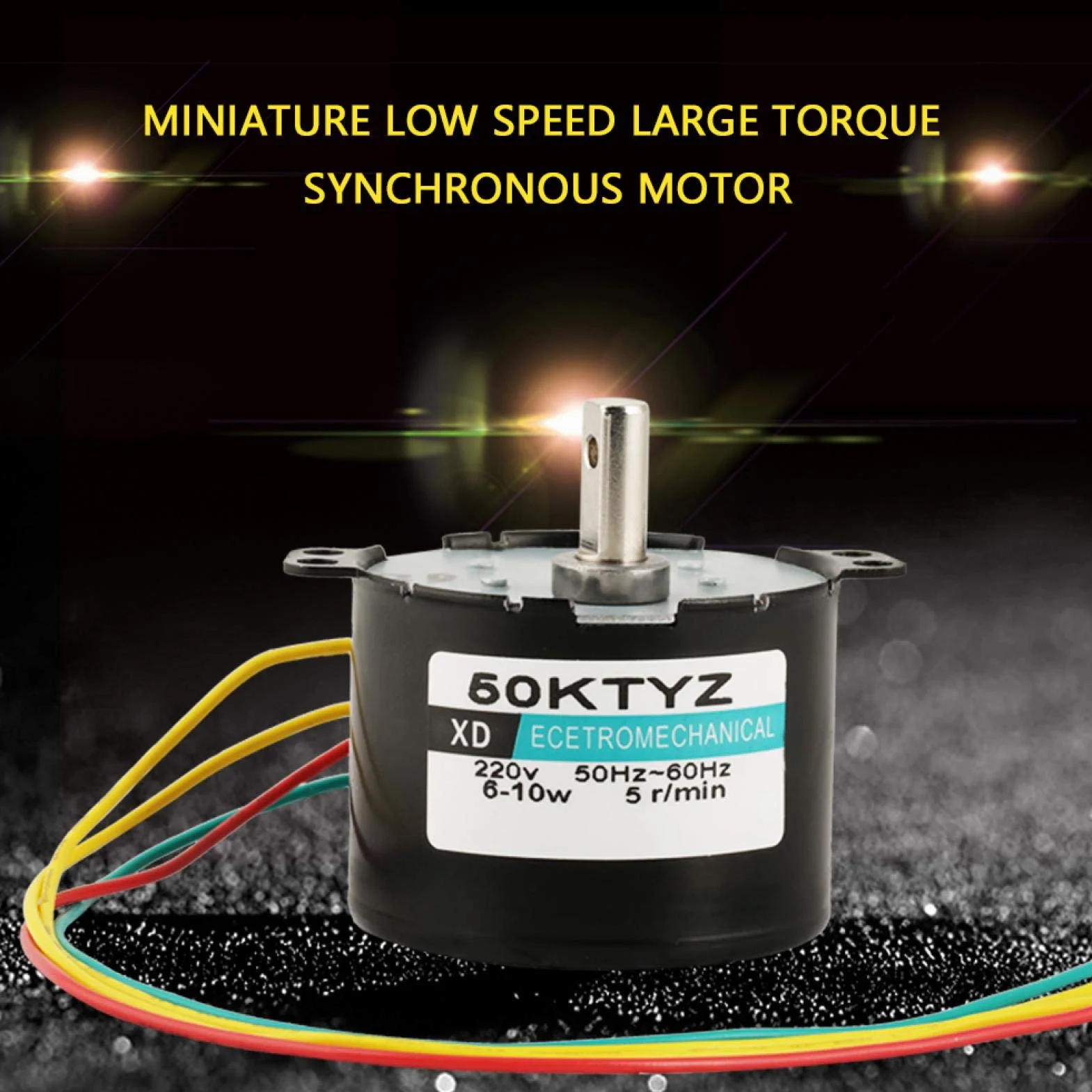 5-50RPM XD-50KTYZ 5-50RPM Synchroniczny Silnik z Przekładnią 6-10W Mapa źródeł Zasilania Silnik Prądu Przemiennego do Sterowania Automatyzacją(5r / min)