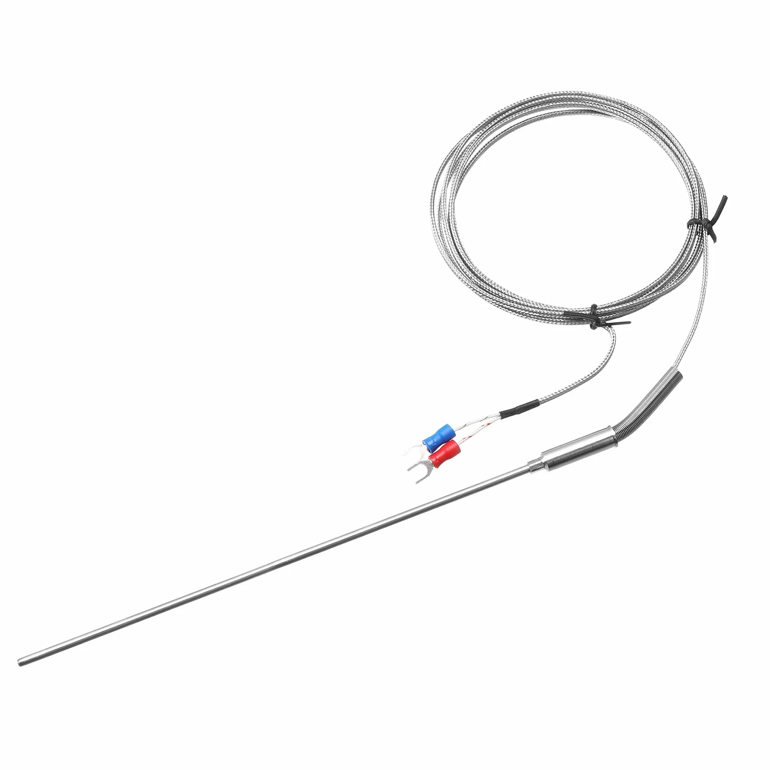 QUARKZMAN Typ K termoelement sonda sonda 3 x 200 mm drut 0 do 1000°C (32 do 1832°F) stal szlachetna