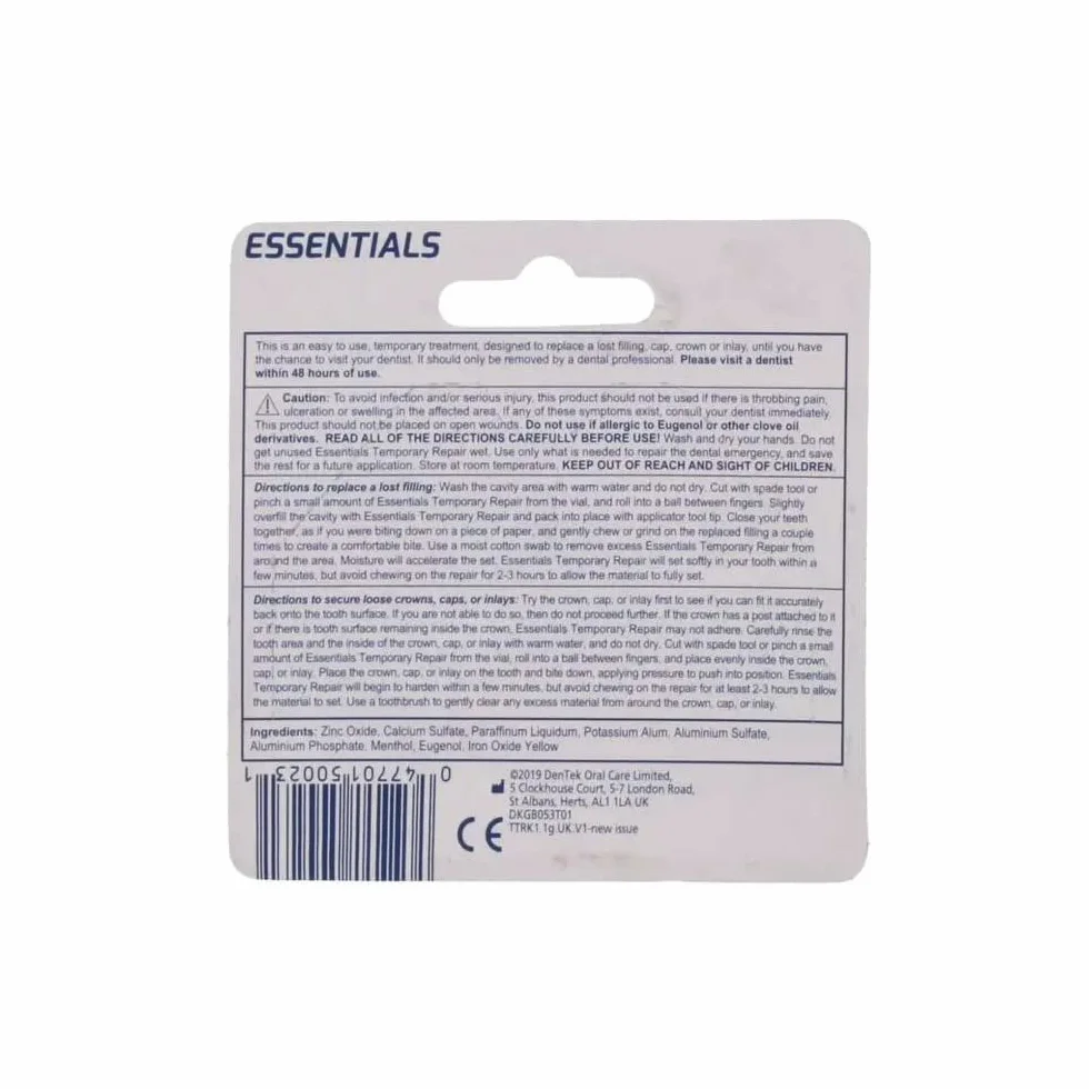 Dentek Niezbędny materiał wypełniający