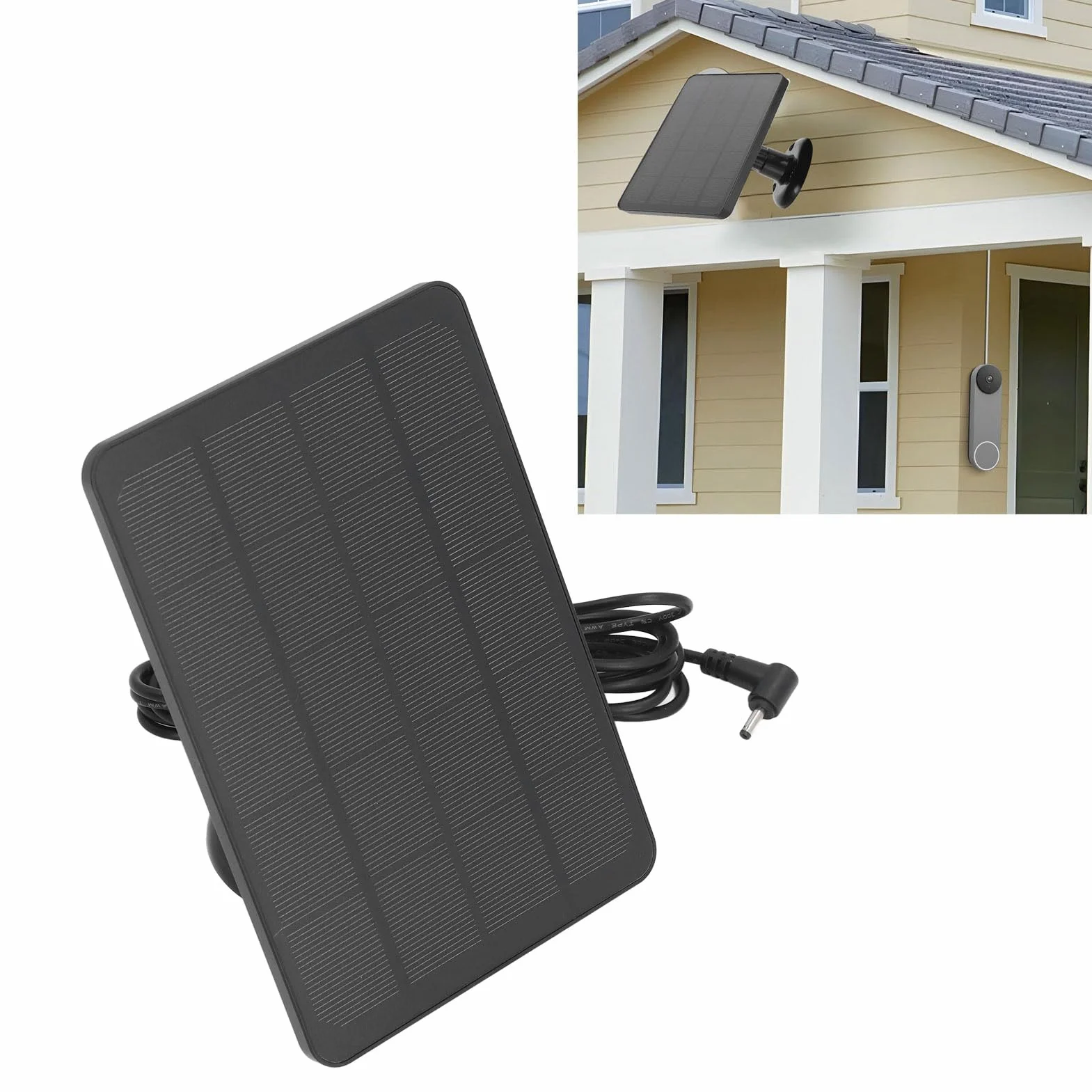 Panel słoneczny 10 W do Ring Spotlight Cam Stick Up Cam wodoszczelny IP65 z regulowanym uchwytem