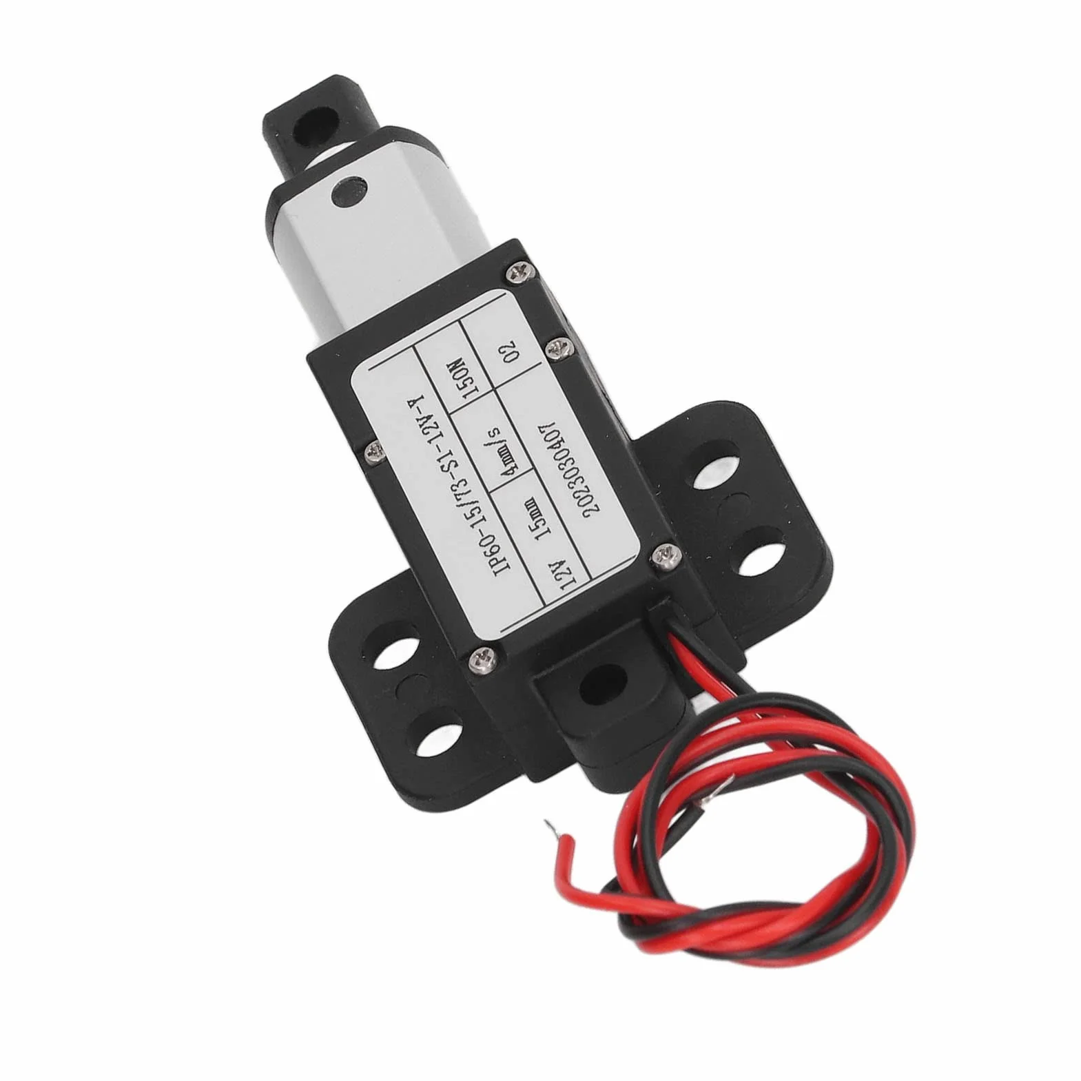 Mini Elektryczny Siłownik Liniowy 15mm Skok 12V Stop Aluminium do Maszyn Rolniczych