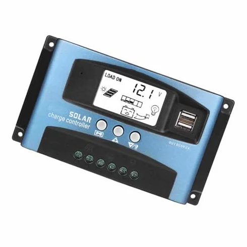 Kontroler ładowania słonecznego MPPT 40A 50A 60A 100A Kontroler panelu słonecznego Kontroler ładowania baterii Podwójne połączenie USB Uziemienie ujemne z wyświetlaczem LCD 12V 24V (40A)
