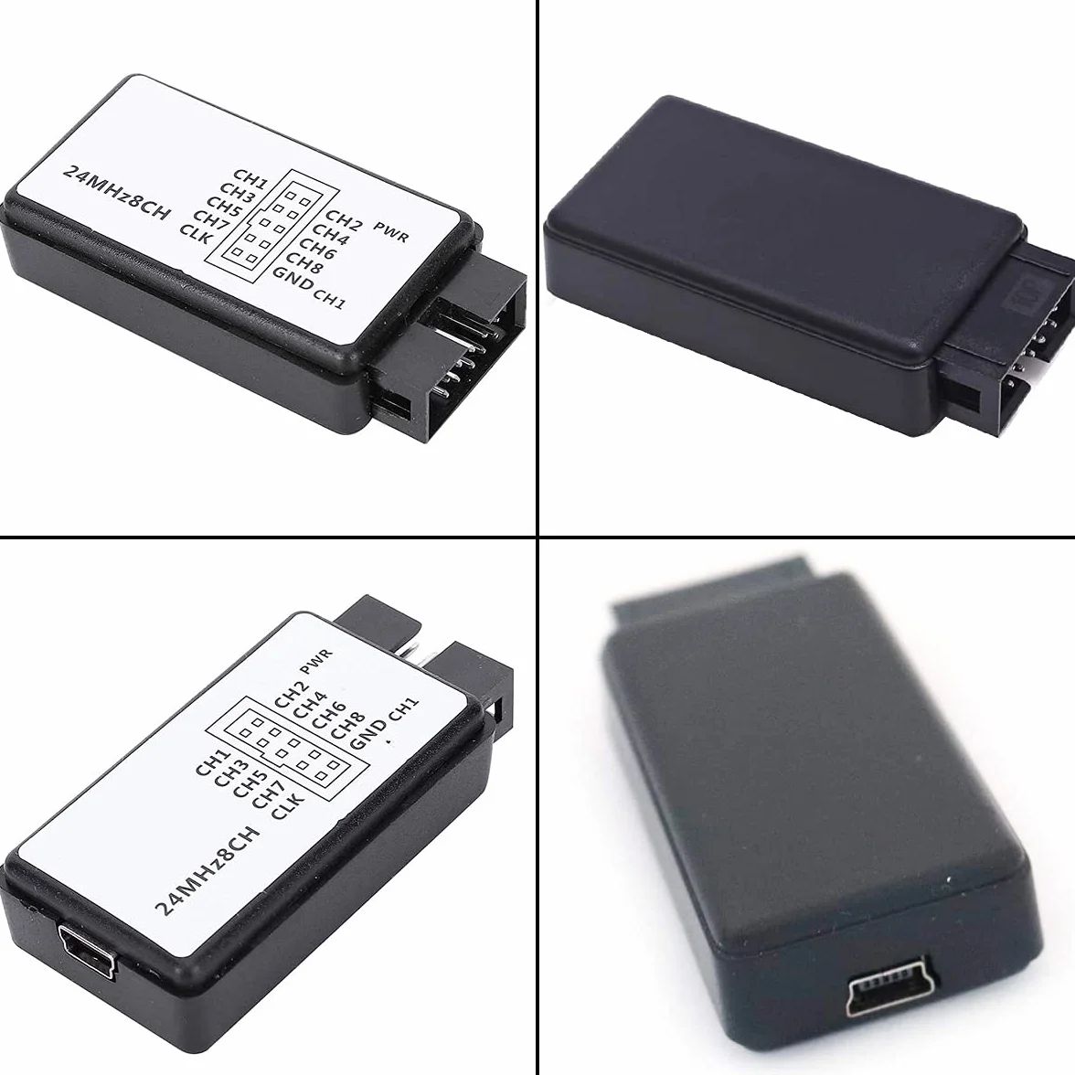USB Logic Analyzer 24 MHz 8CH UART IIC SPI Debug z kablem mini USB DuPont do Arduino FPGA M100 SCM
