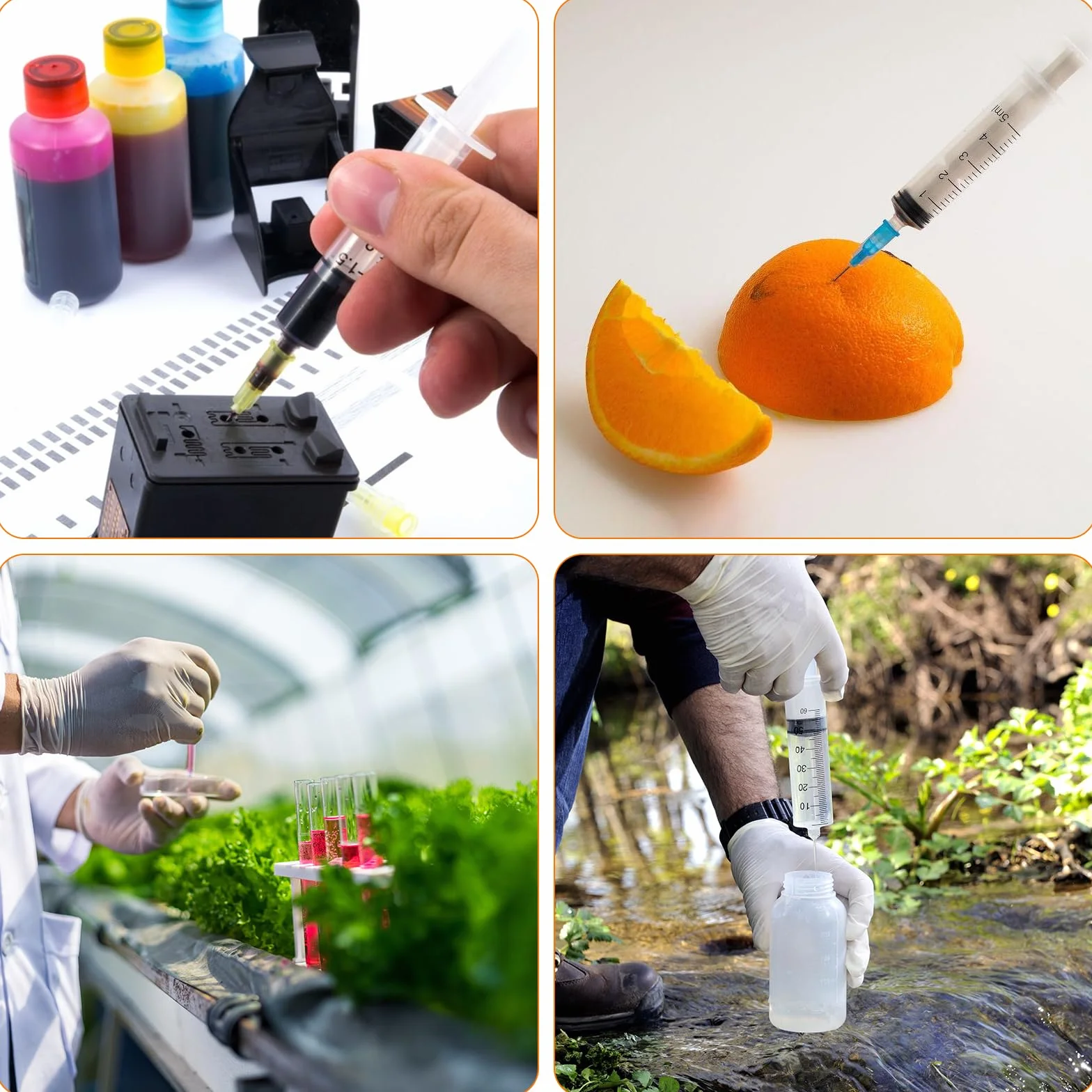 30 sztuk strzykawek 1 ml/cc 29 G-8 mm, strzykawki 1 ml, plastikowa tubka, uniwersalne narzędzia pomiarowe, pakowane pojedynczo