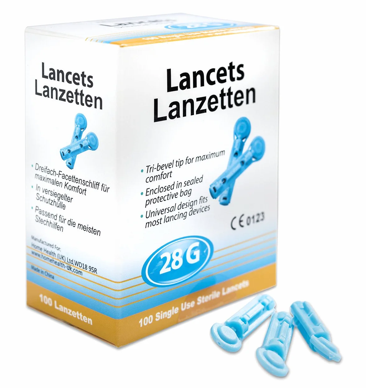 300 lancet do krwi rozm. 28G kompatybilny m. in. do pomocy w rzeźbieniu Medisana, Accu Chek, SD