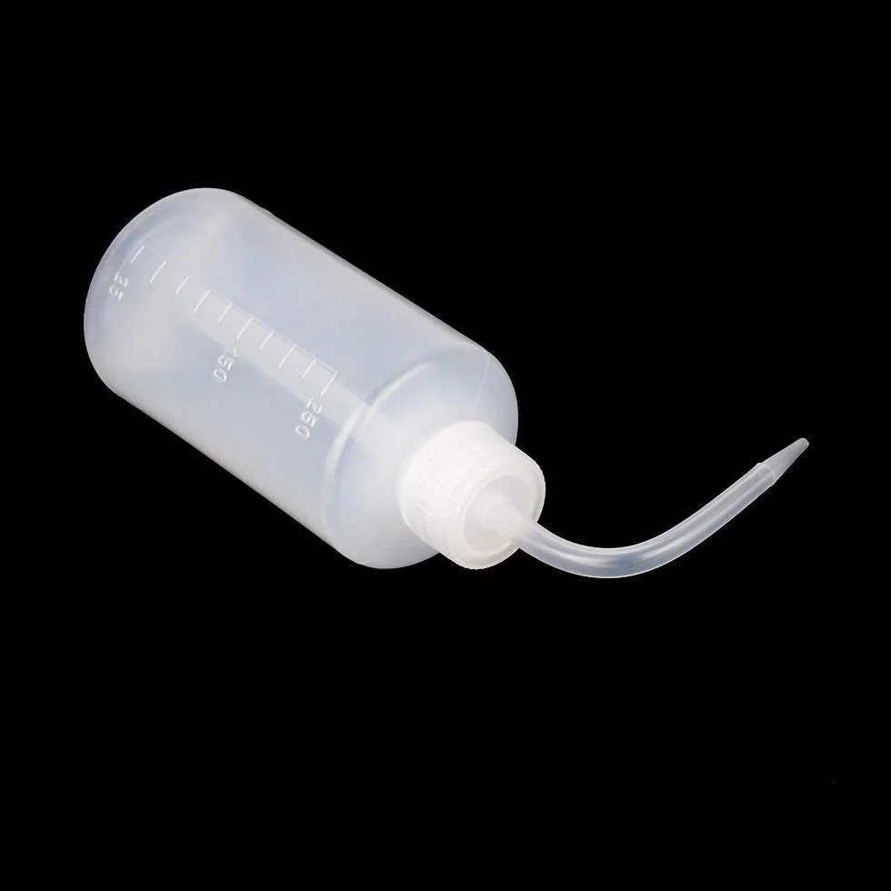 stonylab Chemical Wash Bottle 2-pak plastikowa butelka do mycia laboratorium bezpieczeństwa LDPE z wąskim ustnikiem, 250 ml i 500 ml (481.9 g)
