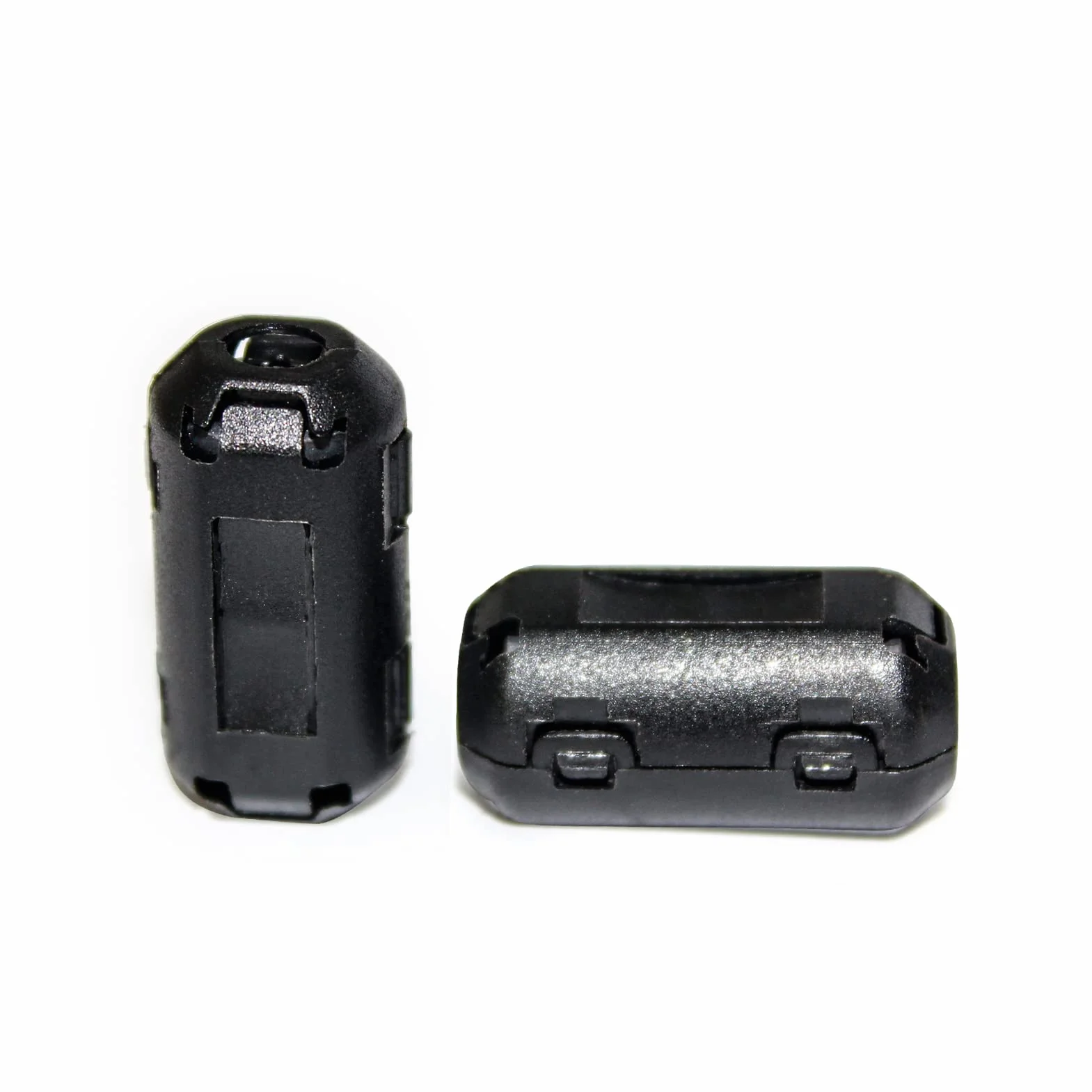 TOJOIN 10SZT Ferrite Bead Clip na Rdzeniu Ferrytowym Tłumik zakłóceń RFI EMI Pierścienie Ferrytowe Klips Kablowy do Telefonu, Telewizora, Głośnika, Radia USB, Sprzętu Audio Średnica Wewnętrzna 7 mm Czarny