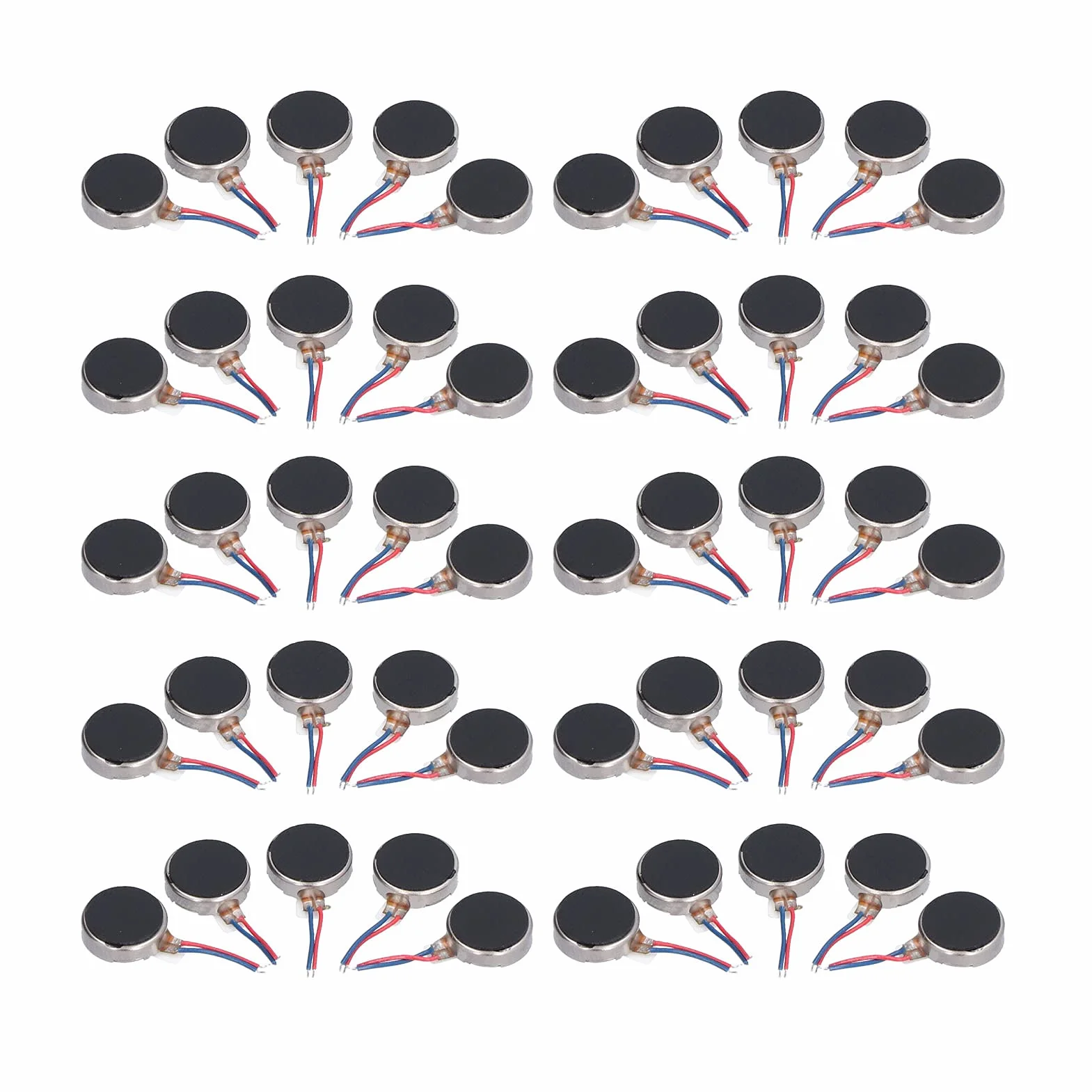 50pcs Mini DC Vibration Motor 3V 10x2.7mm Low Noise Micro Motor for Arduino