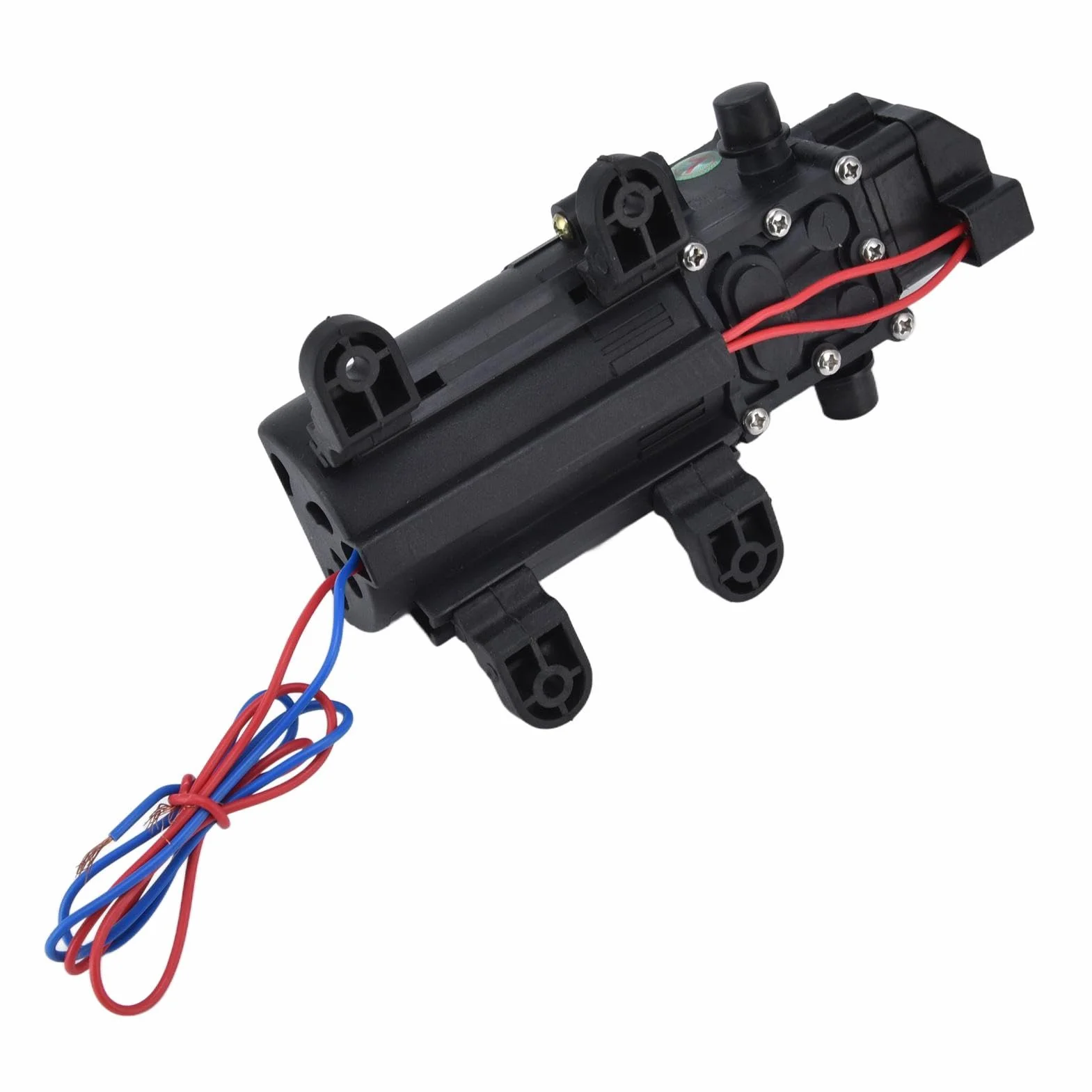 Pompa ciśnieniowa DC 12 V, samozasysająca pompa wodna 70 W 8 l/min membranowa ciśnieniowa mikroprzeponowa wysokociśnieniowa przełącznikiem ciśnieniowym kamperów łodzi zraszaczy ogrodowych