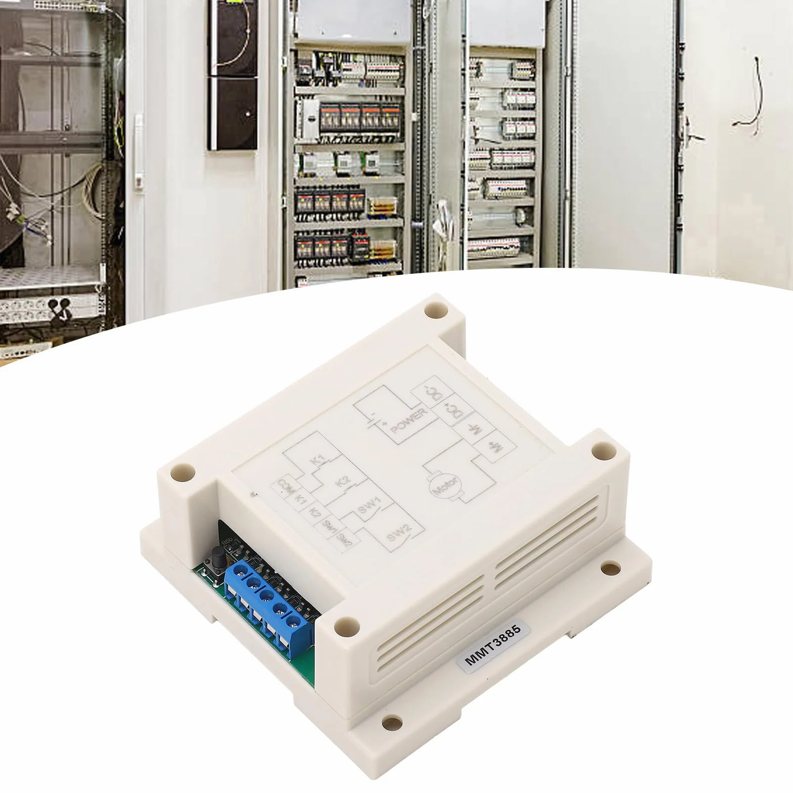 Sterownik Silnika Prądu Stałego do Przodu i do Tyłu z Pilotem 12-24 V DC 10 A Moduł Sterowania Silnikiem do Silników DC 12 V 24 V ŚwiatłA LED Systemy Kontroli Dostępu do Drzwi