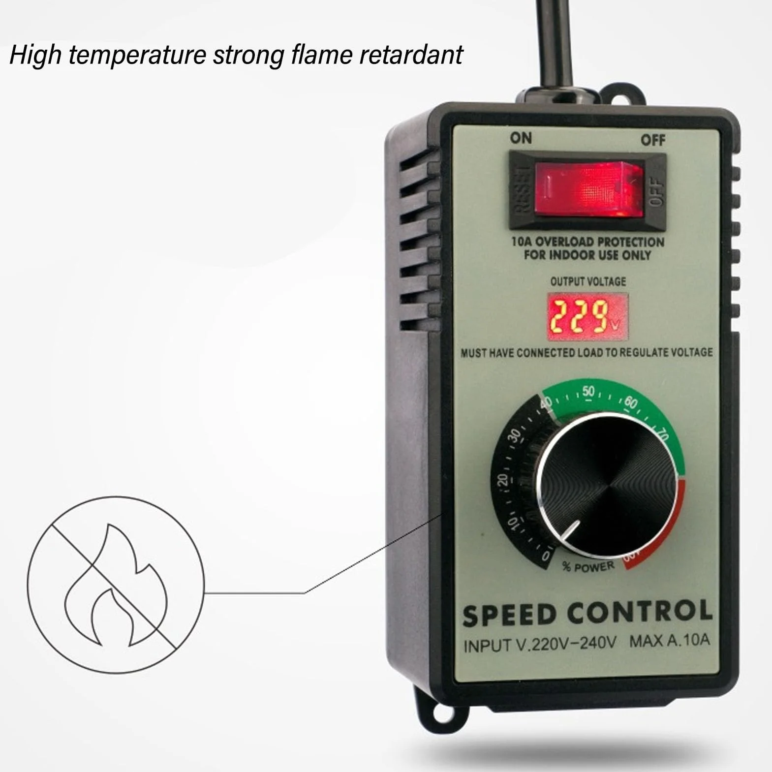 Regulator Prędkości Silnika AC 4000 W 220-240 V 10 A Elektroniczny Regulator Napięcia