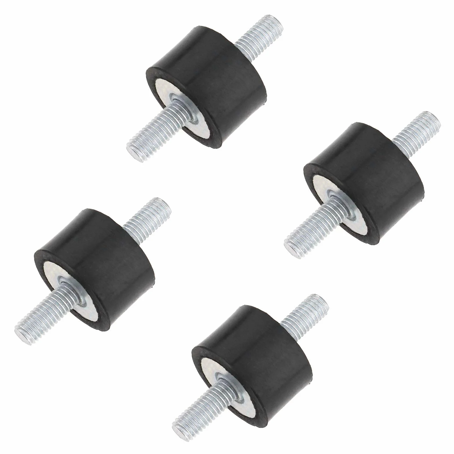 OTOTEC M8 30 x 20 mm Amortyzator Męski Guma Uchwyt Podwójny Gwint Zestaw Montażowy