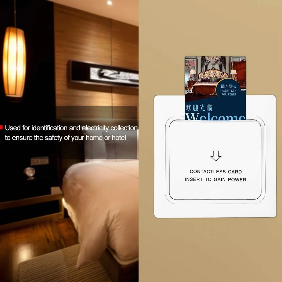 Przełącznik Rozpoznawania Energii Elektrycznej Power Key Card Sensor Panel Przenośny Trwały Włącznik światła