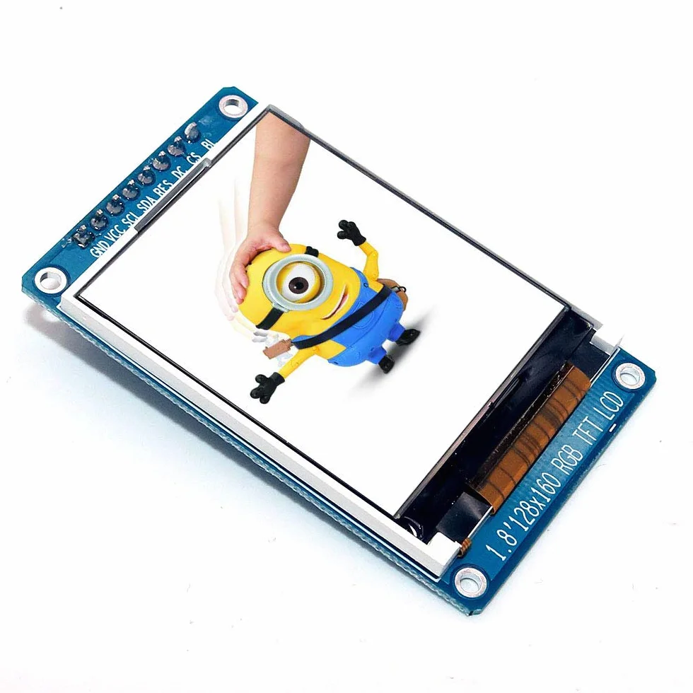 1,8" pełny kolor 128 x 160 SPI kolorowy moduł wyświetlacza TFT LCD ST7735S 3,3 V zamiennik zasilania OLED do Arduino DIY KIT