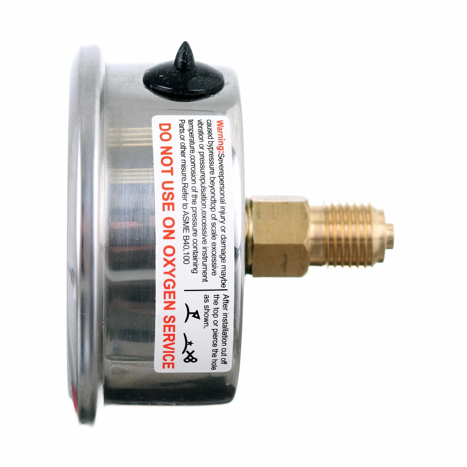 TC Technic Manometr glicerynowy 63mm 0-250 Bar 3500 PSI 1/4" Wskaźnik ciśnienia