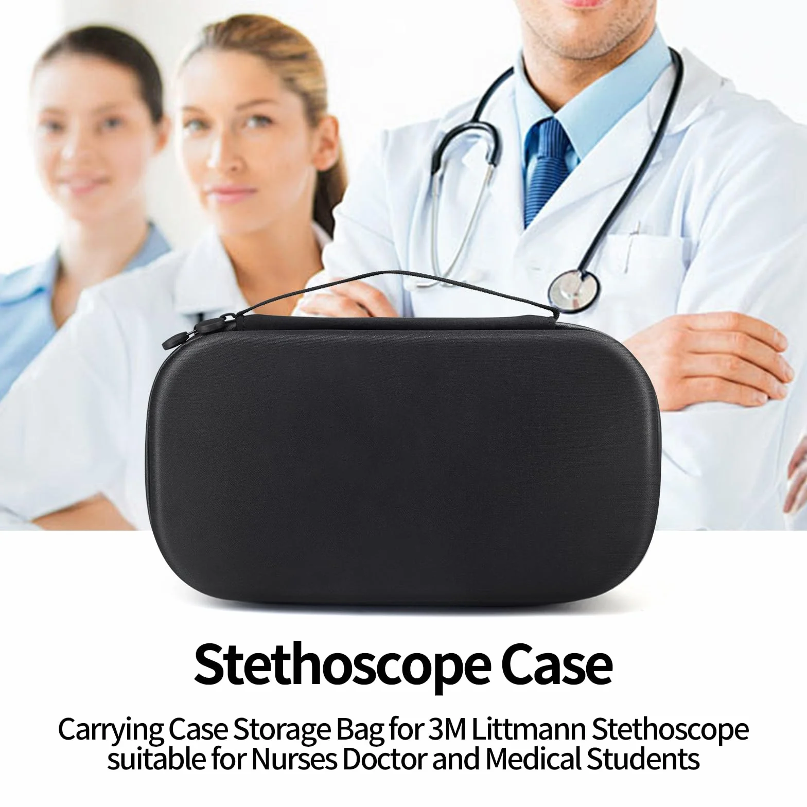 Etui na stetoskop, odporne na wstrząsy, podróżne, przenośne, stetoskopowe, kompatybilne ze stetoskopem 3M Littmann, odpowiednie dla pielęgniarek, lekarza i studentów medycyny