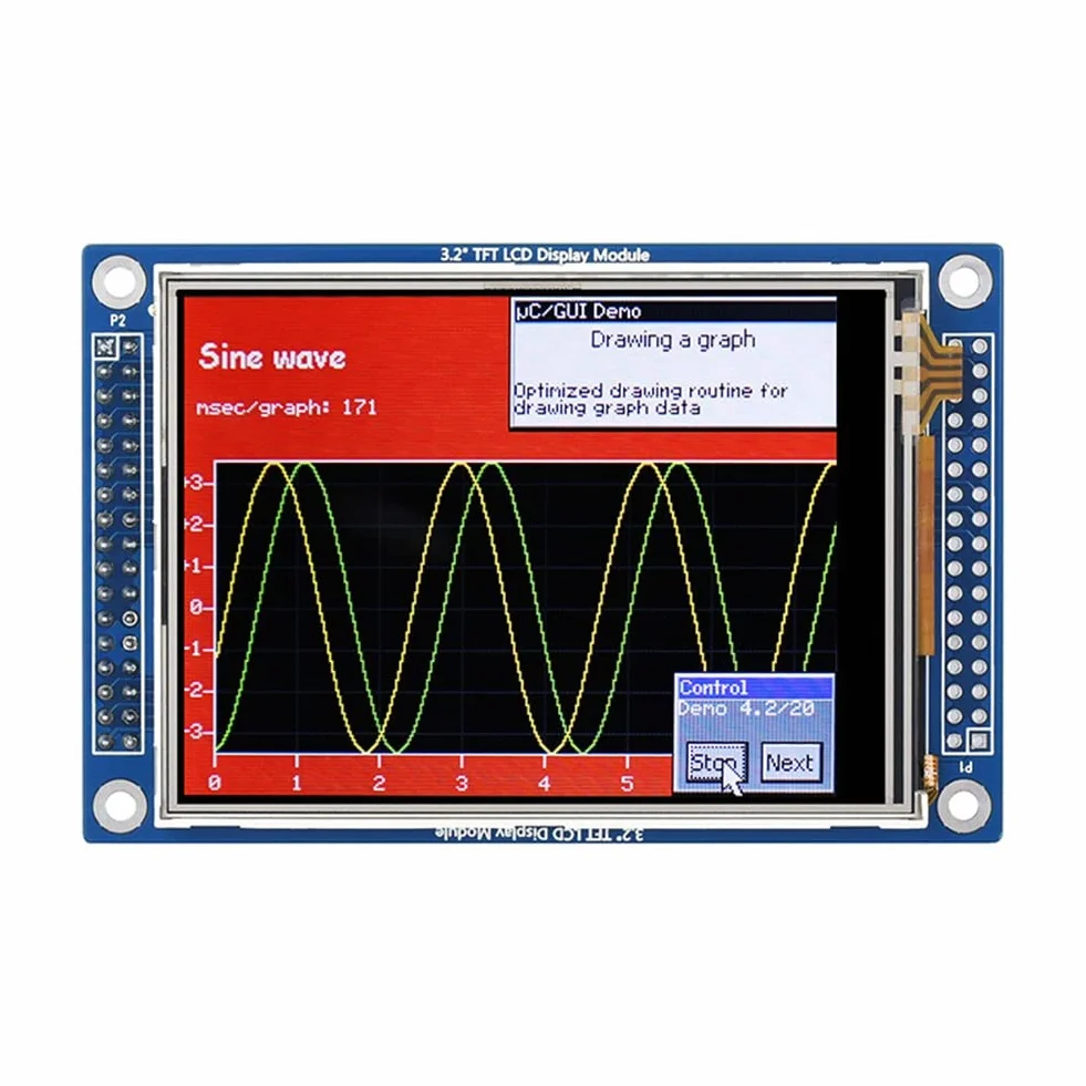 1 sztuka moduł wyświetlacza TFT-LCD moduł wyświetlacza 3,2 moduł wyświetlacza 320 x 240 pikseli ILI9341 8080 równoległy + SPI 3,3 V LCD 65K rezystor kolorów ekran dotykowy