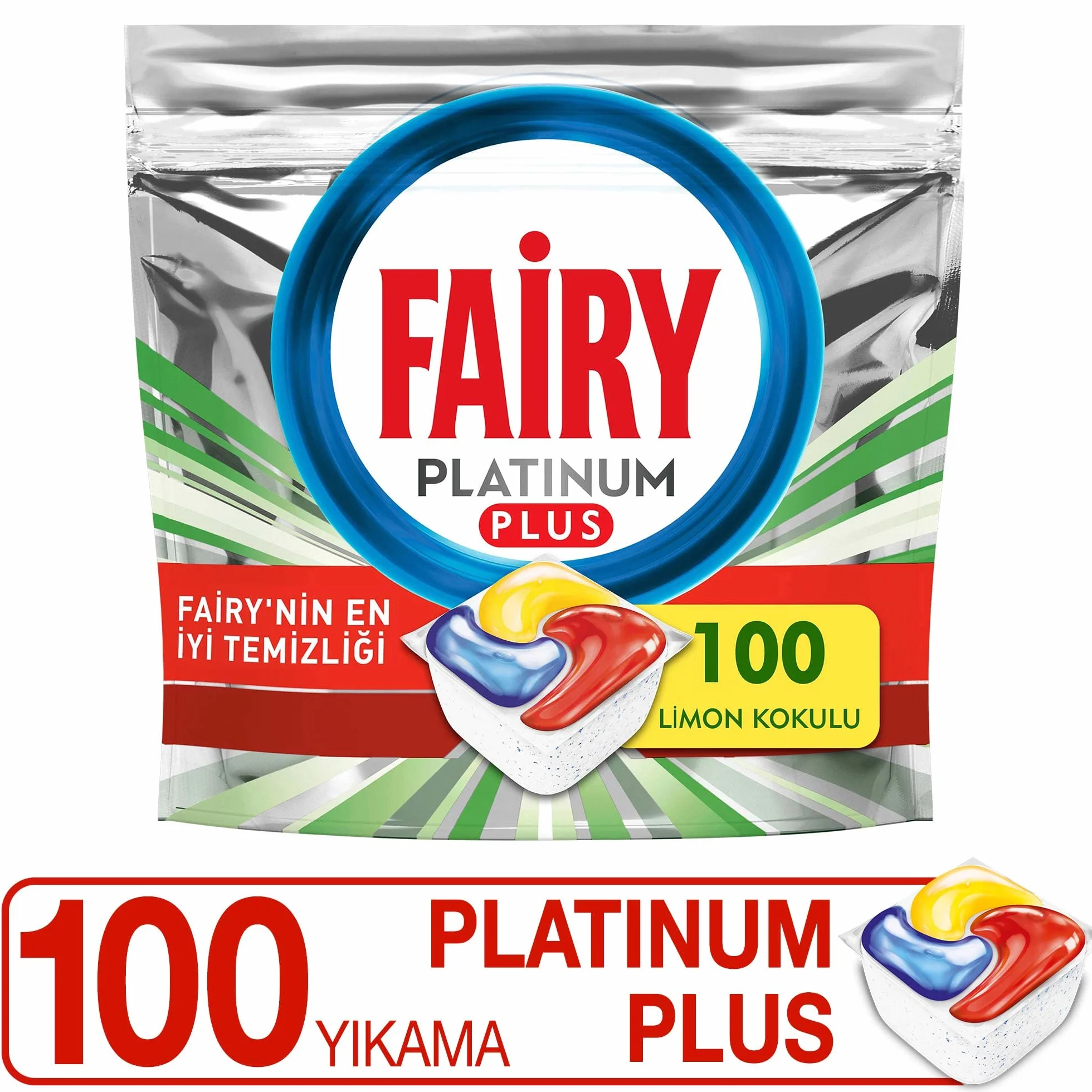 Fairy Platinum Plus All In One kapsułki do zmywarki cytryna 106 sztuk