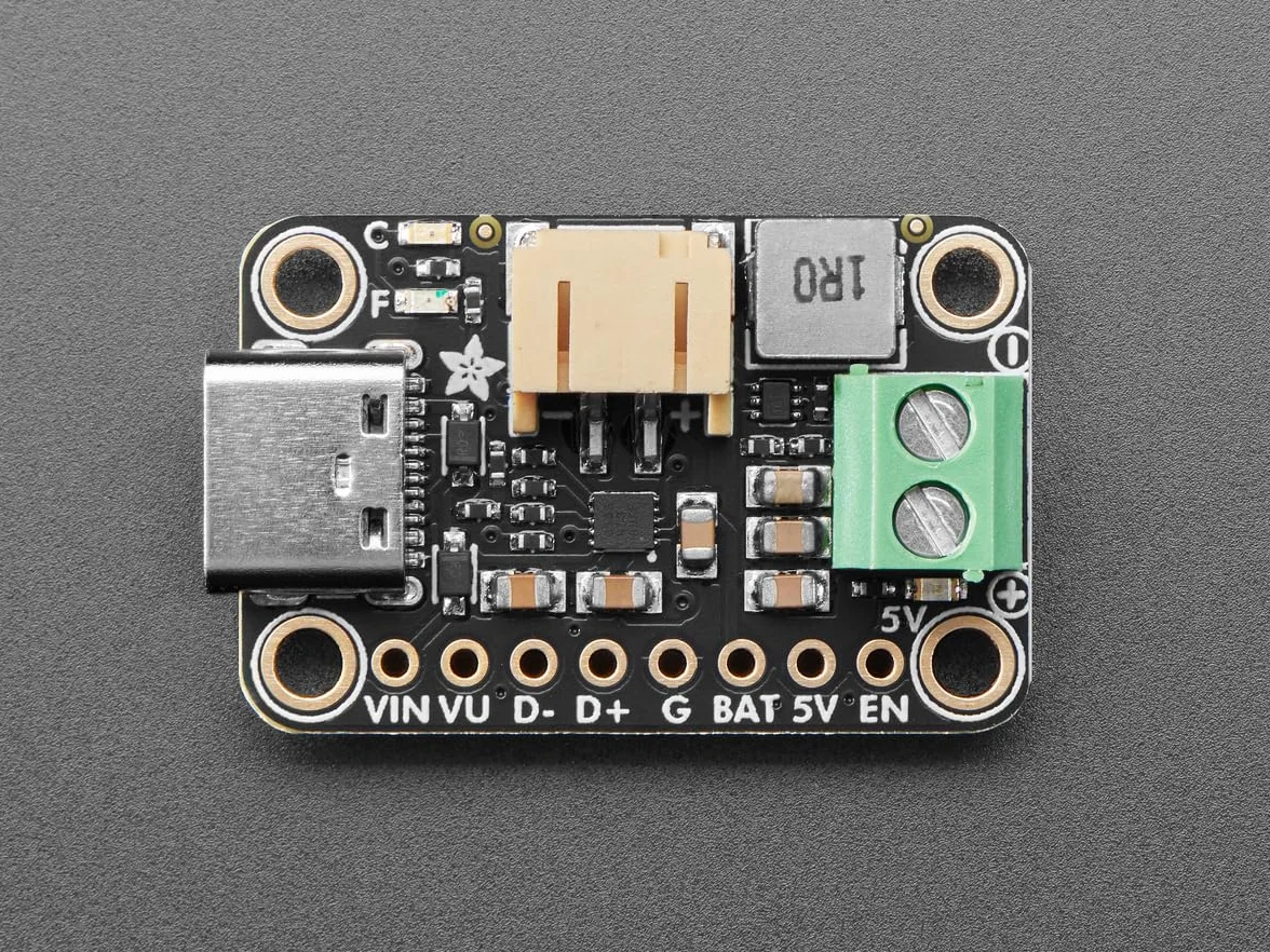 Adafruit bq25185 USB/DC/Solar moduł ładowania z 5 V Boost Board