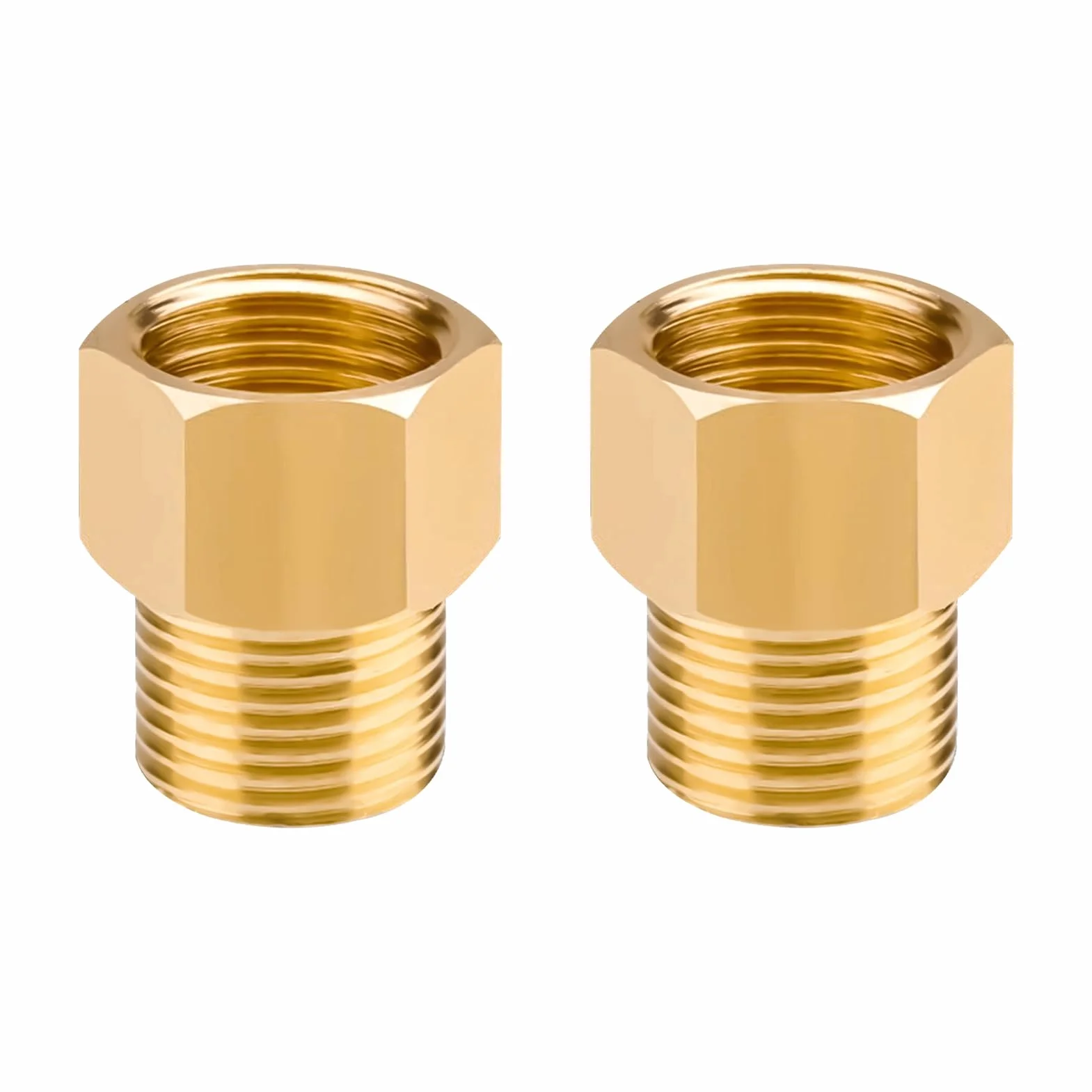 Zestaw 2 węży gazowych 3/8" x 1/4", mosiądz, adaptery gazowe, IG do AG, lewo, kemping, kuchnia, ogrzewanie