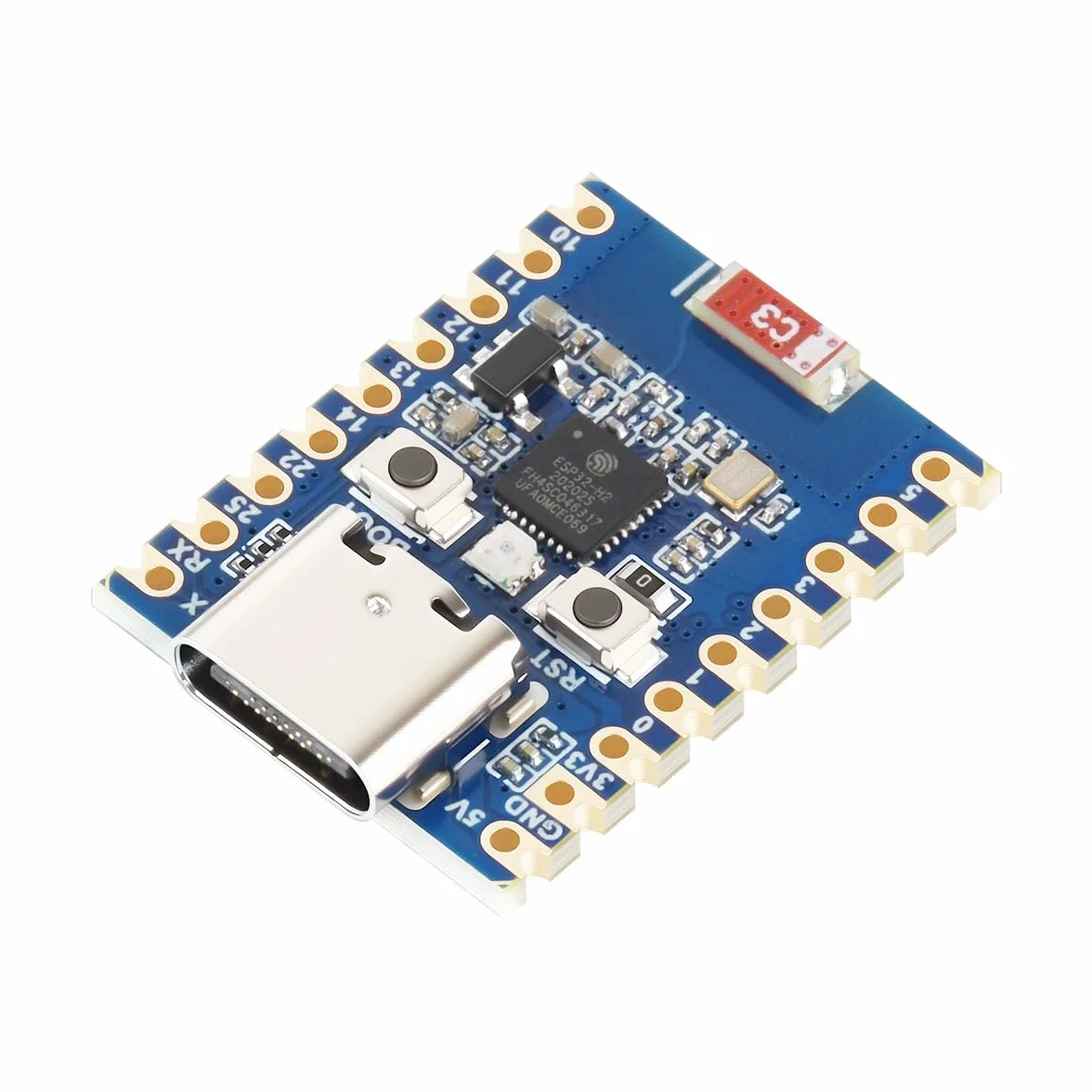 Waveshare ESP32-H2 Mini Development Board with ESP32-H2FH4S, 96MHz Processor, 4MB Flash, Support BLE/Zigbee/Thread Wireless Communication