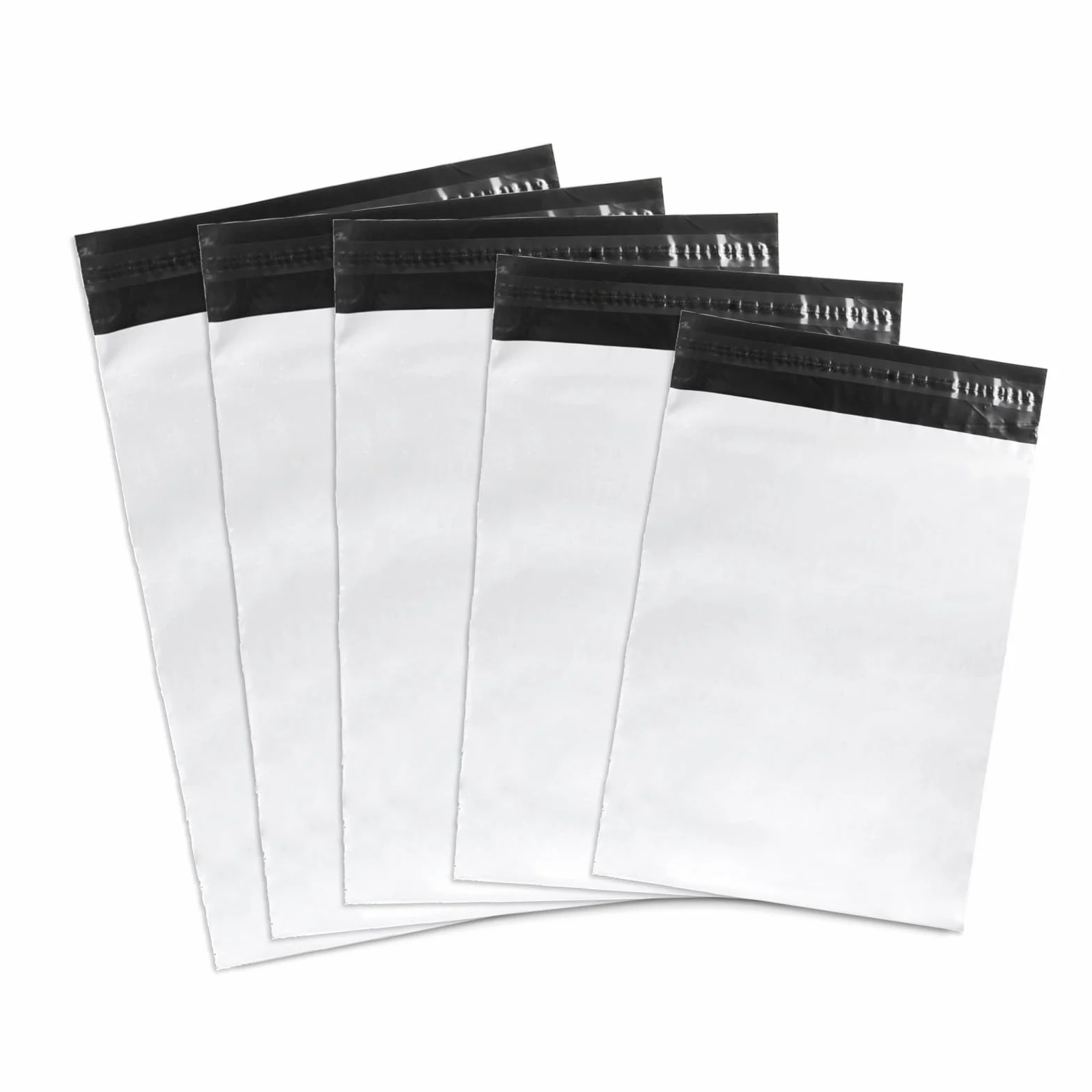 Emerson 50 sztuk plastikowych torebek wysyłkowych 40 x 50 cm | torba wysyłkowa z zamknięciem samoprzylepnym | białe nieprzezroczyste | torebki wysyłkowe na ubrania, artykuły | worki do pakowania