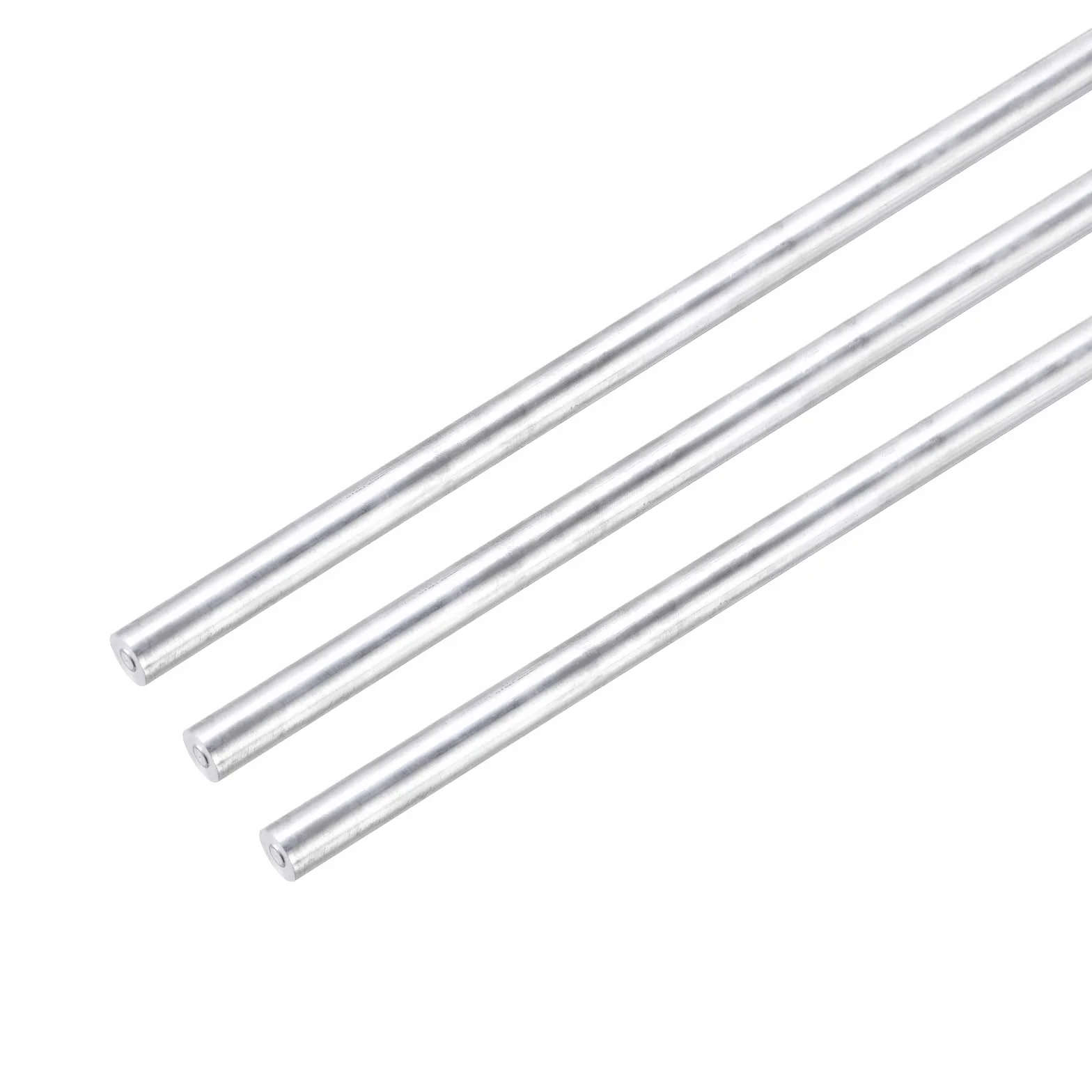QUARKZMAN Aluminiowy pręt okrągły, 12 mm x 300 mm, 6061, aluminiowy drążek z litego metalu, pręt obrotowy do samodzielnego wykonania samochodu (odcień srebrny)