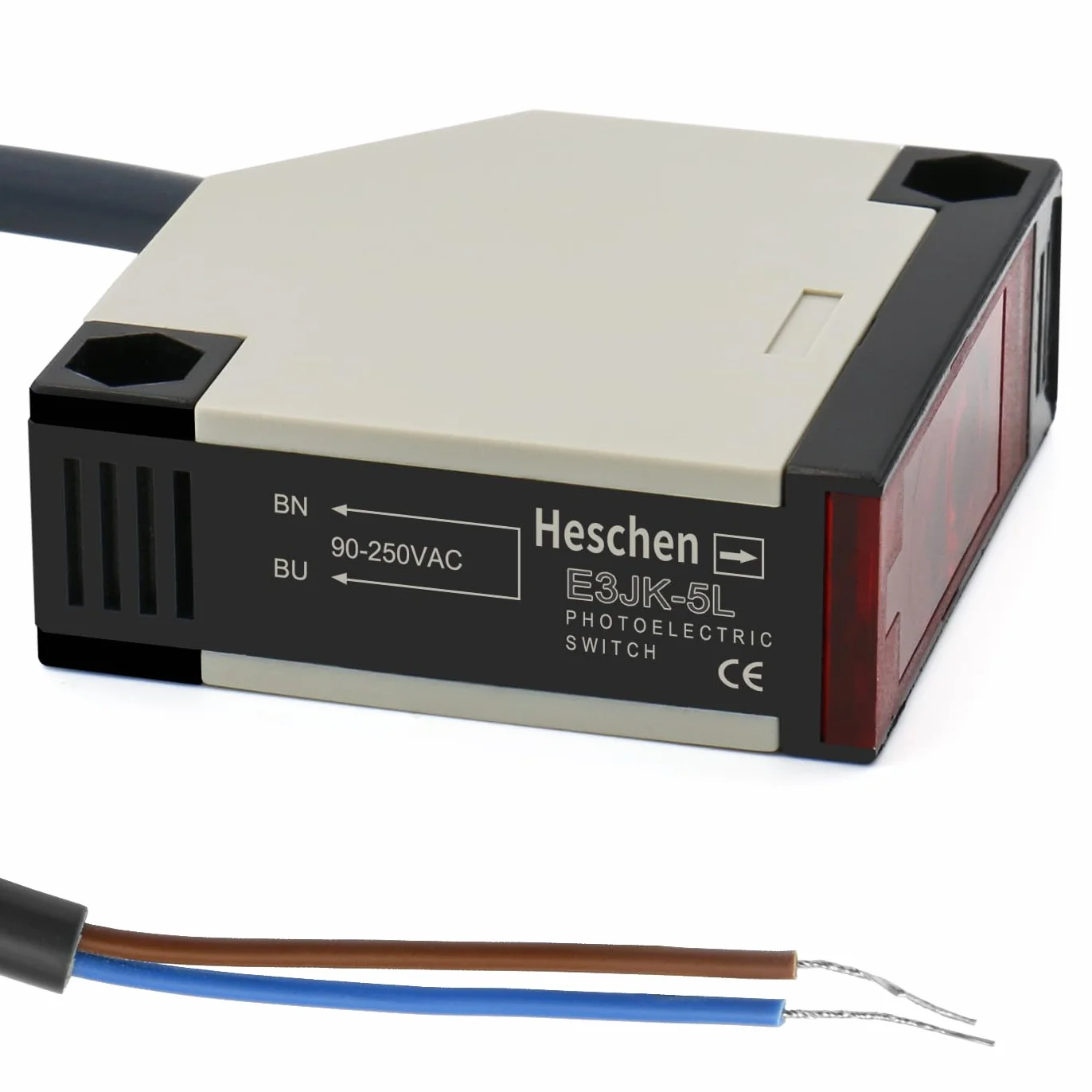 Heschen przełącznik fotoelektryczny E3JK-5DM1-5L AC 90-250 V 5 m